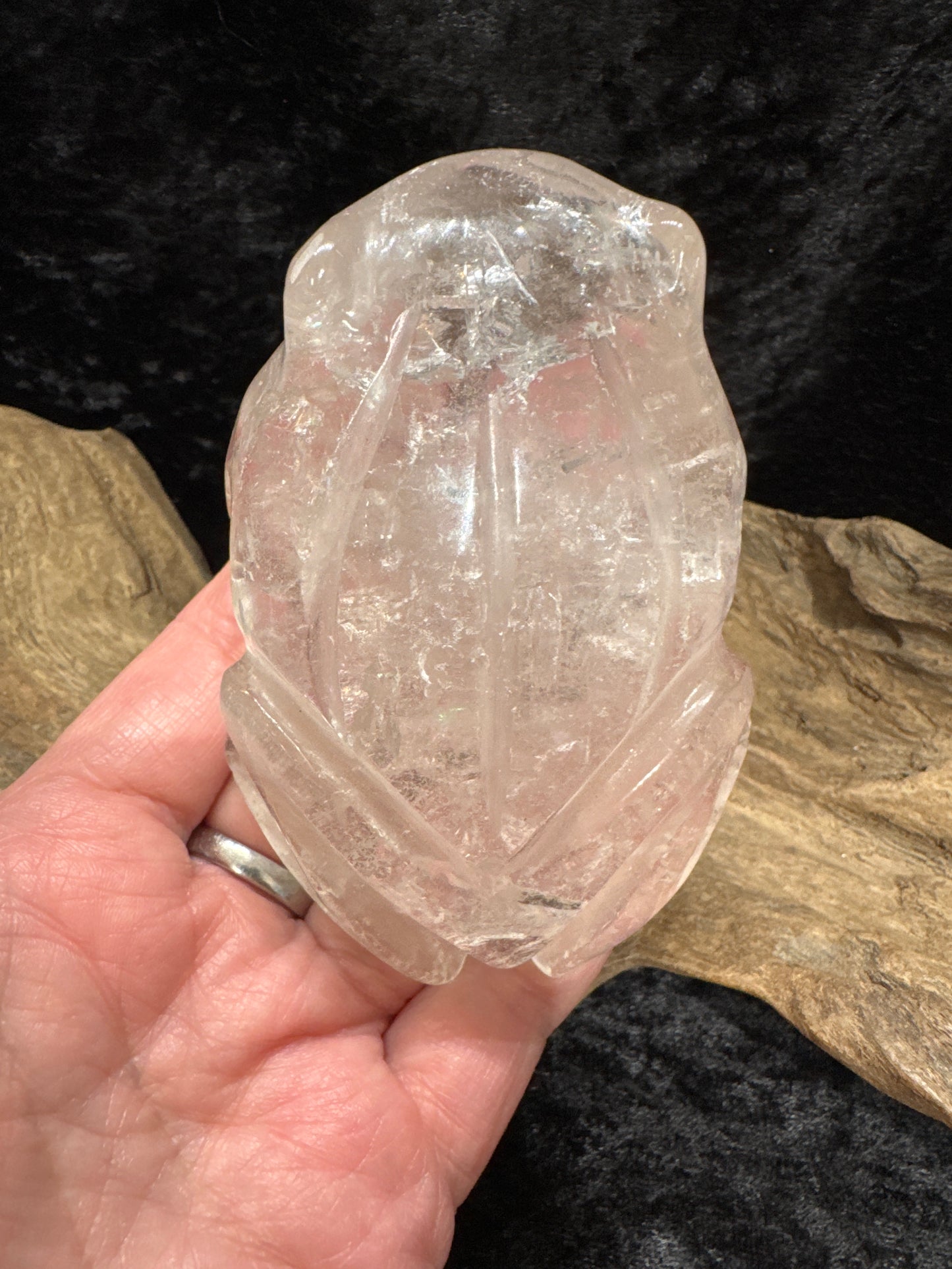 Smokey Quartz frog