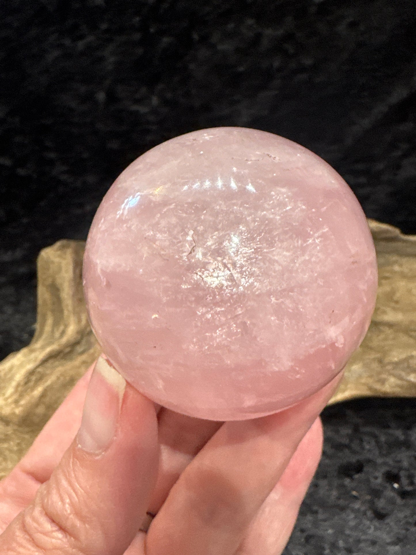 Rose quartz sphere