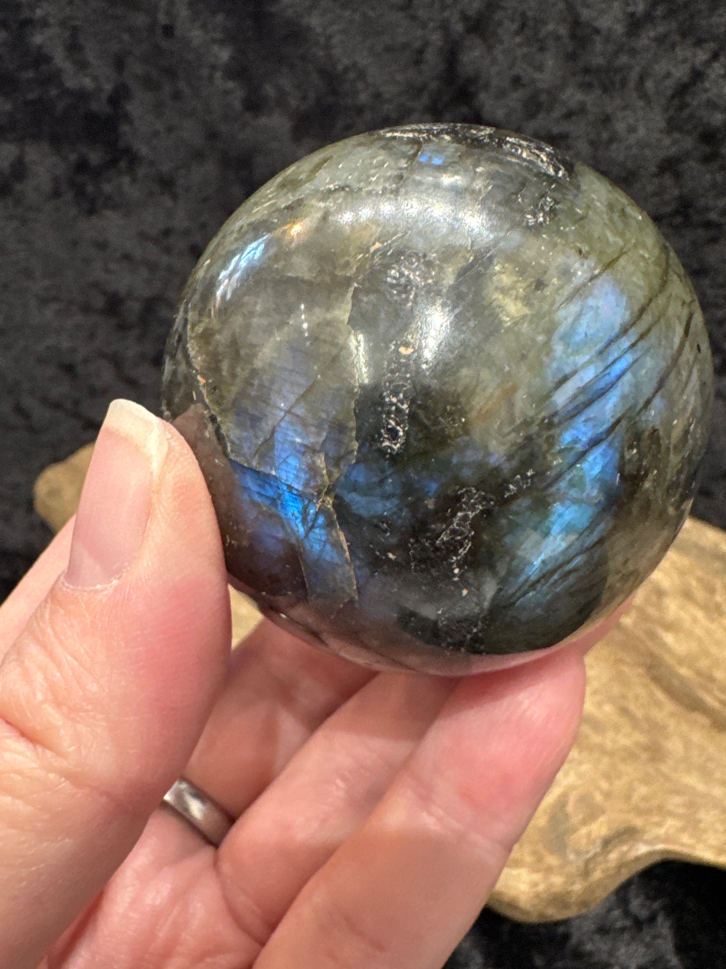 Labradorite sphere