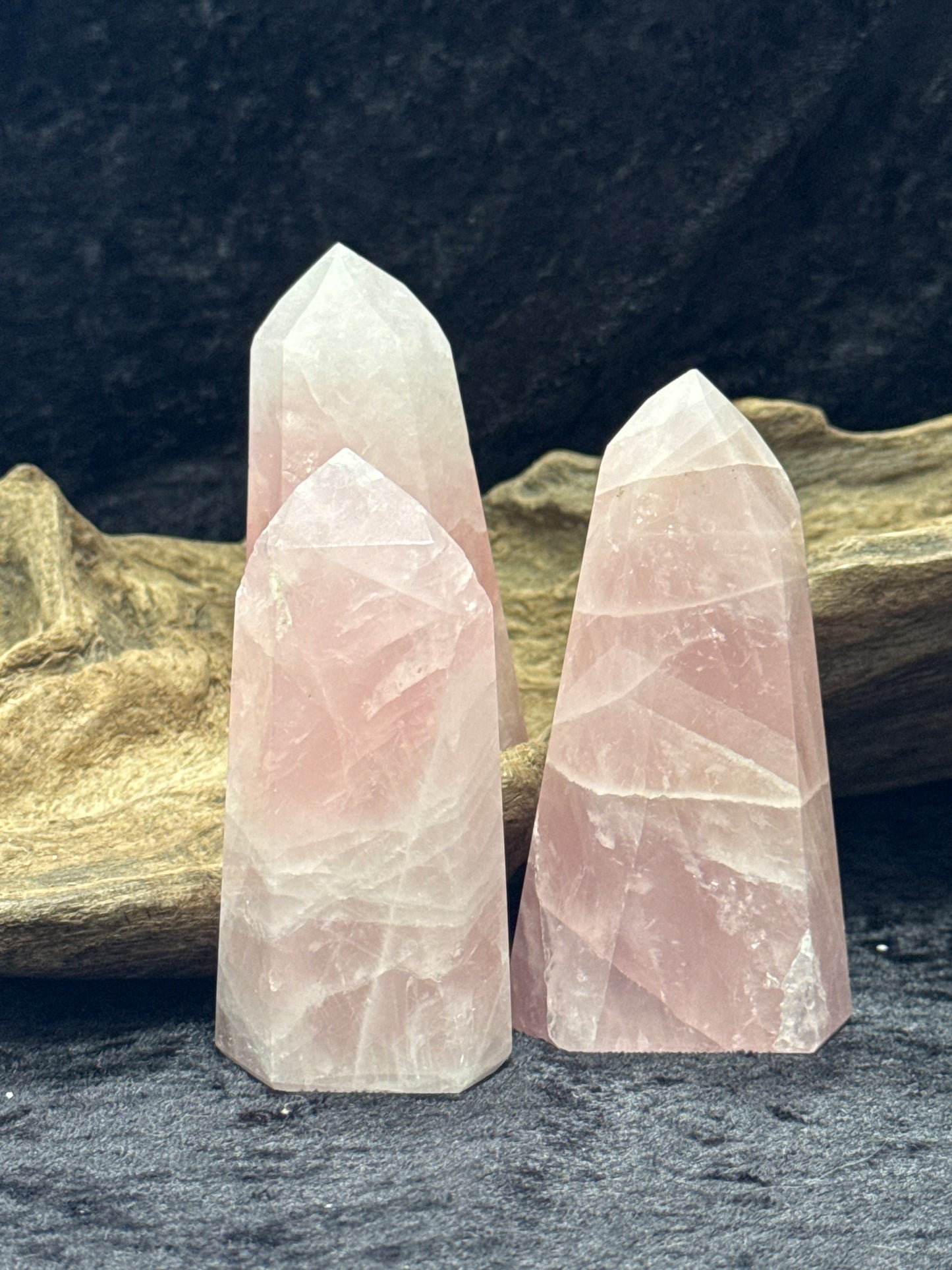 Rose quartz tower
