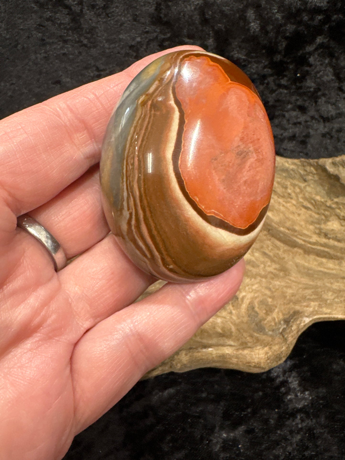 Polychrome Jasper Palm Stones