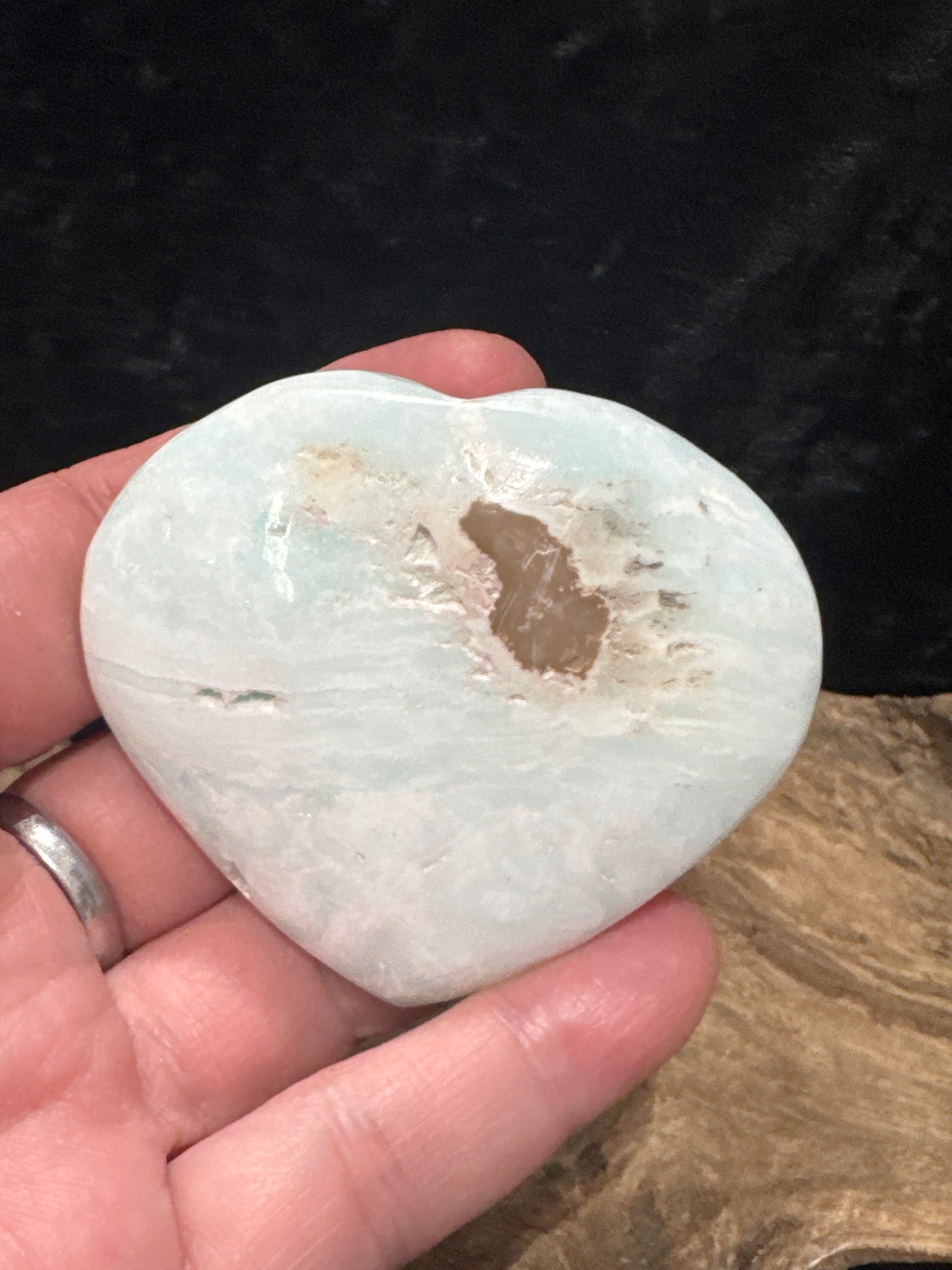 Caribbean Calcite Heart - Pakistan
