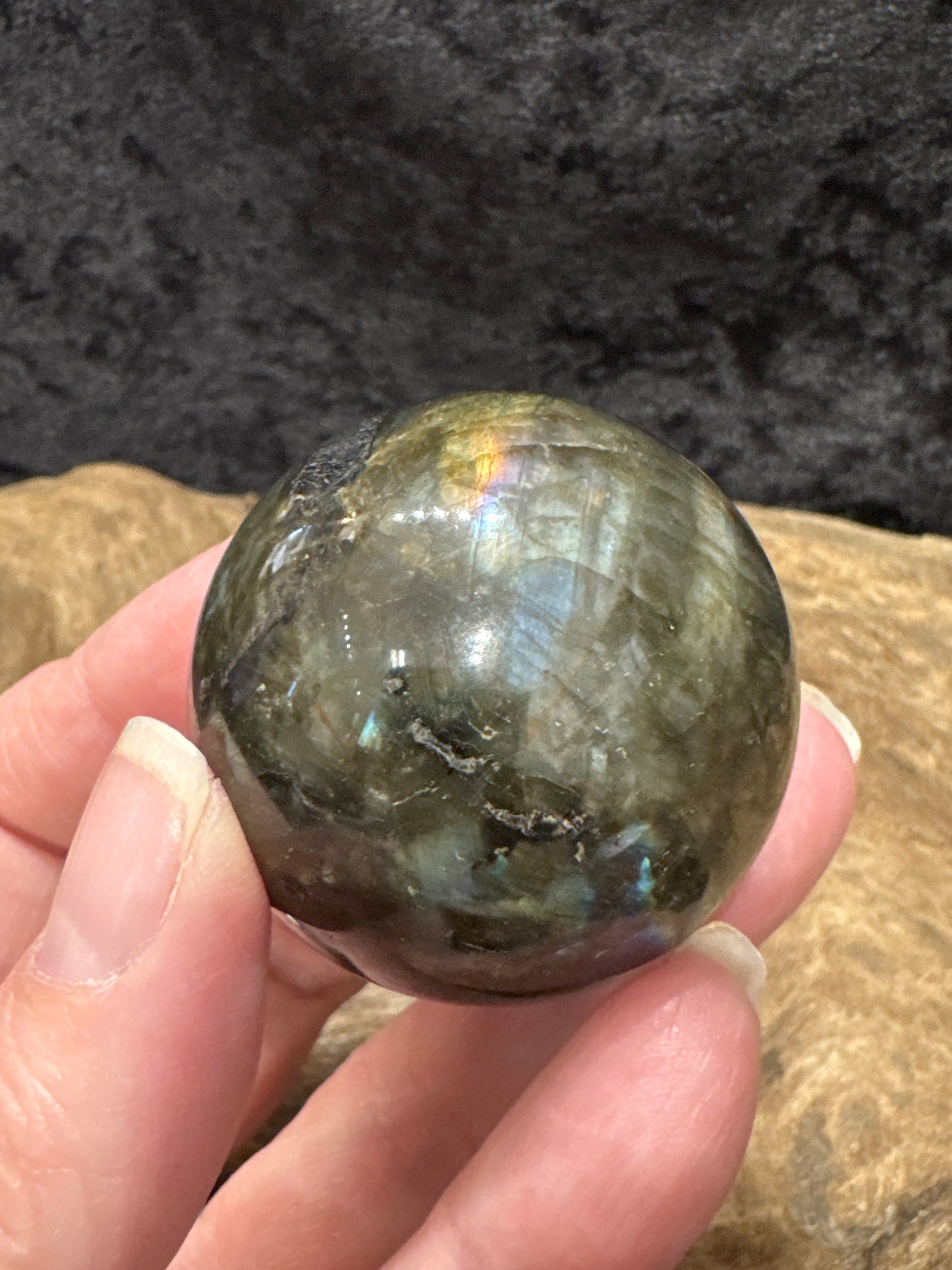 Labradorite sphere