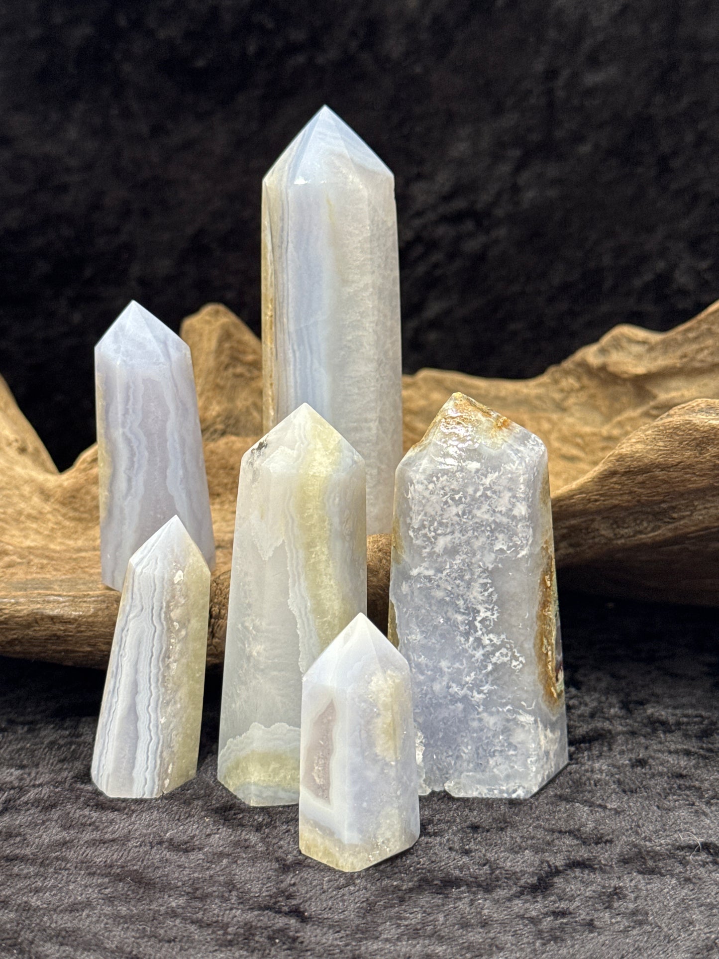 Blue Lace Agate tower