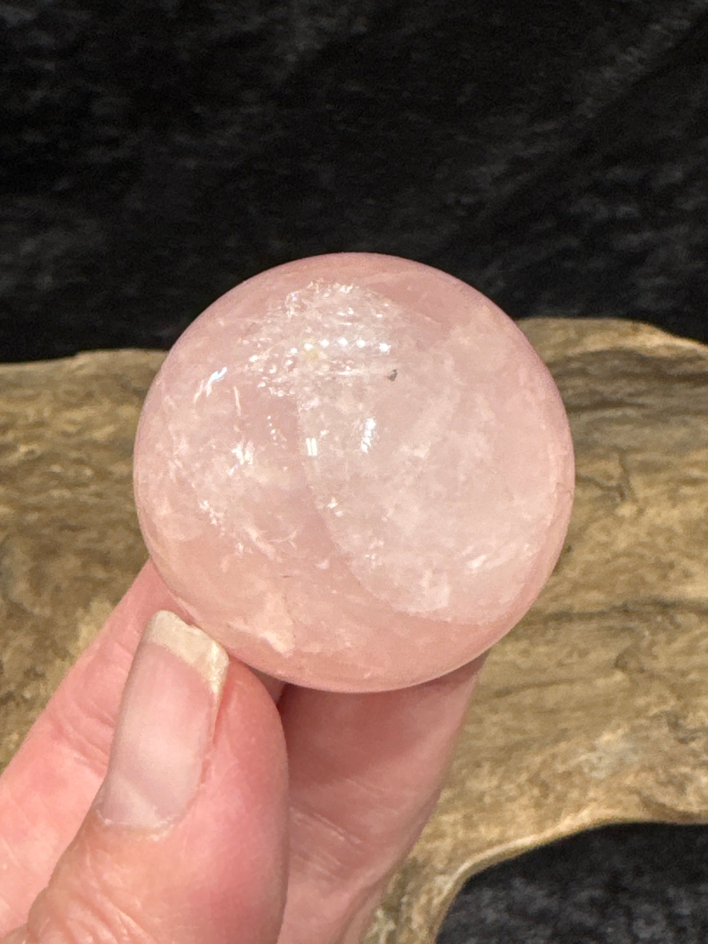 Rose quartz sphere