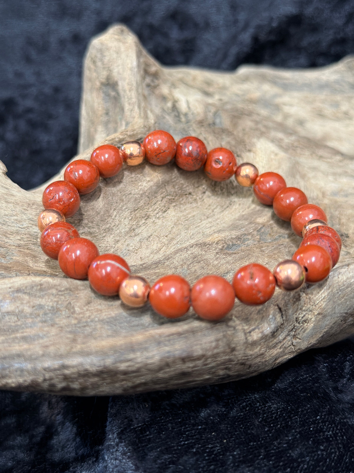 Gemstone and copper bracelets