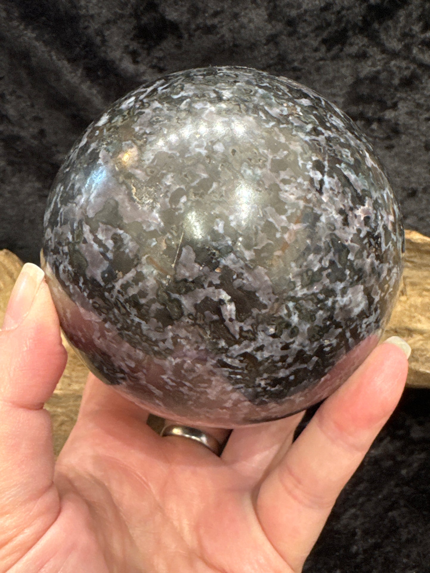 Indigo Gabbro (Mystic Merlinite) - sphere