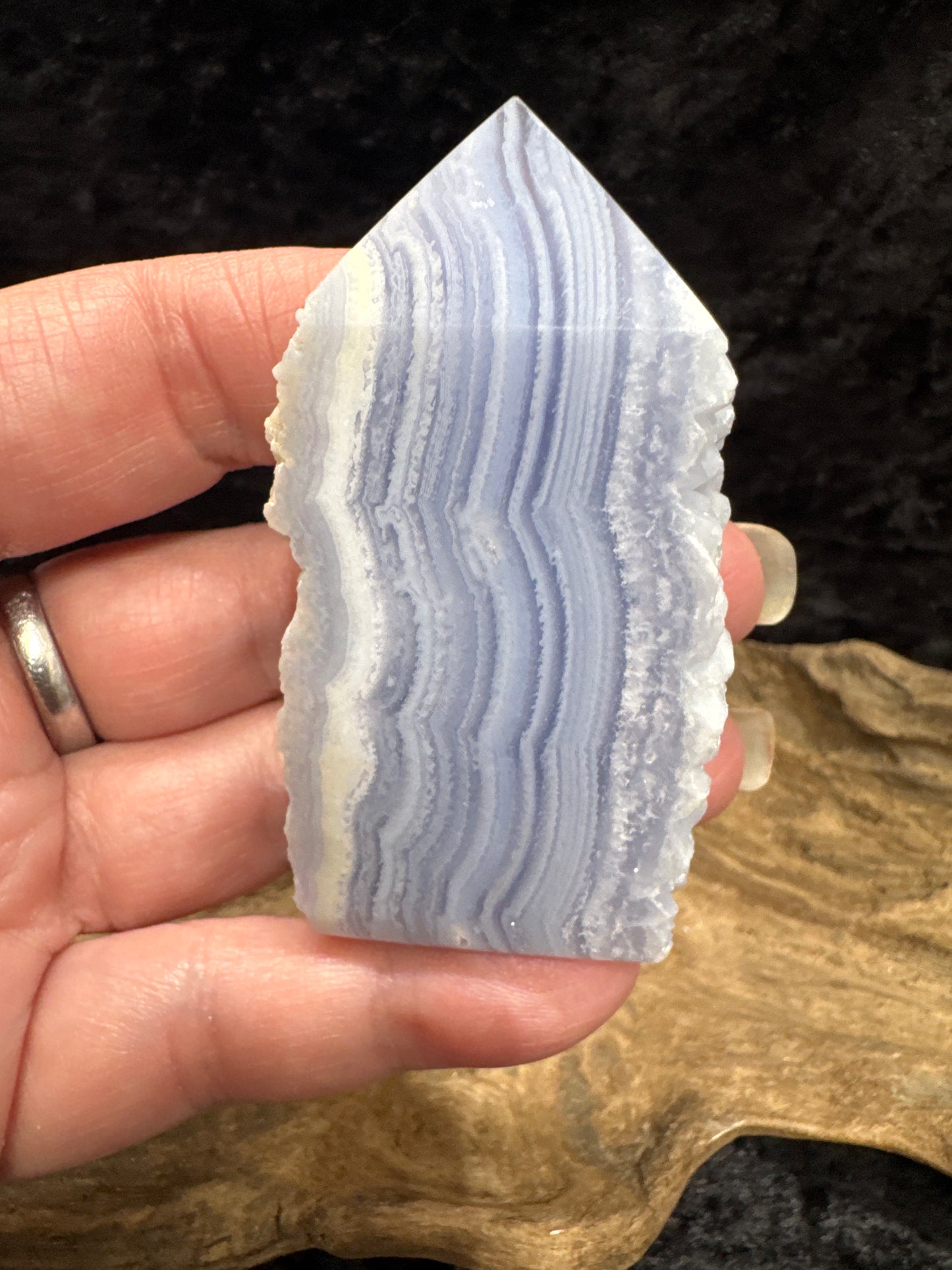 Blue Lace Agate tower - premium