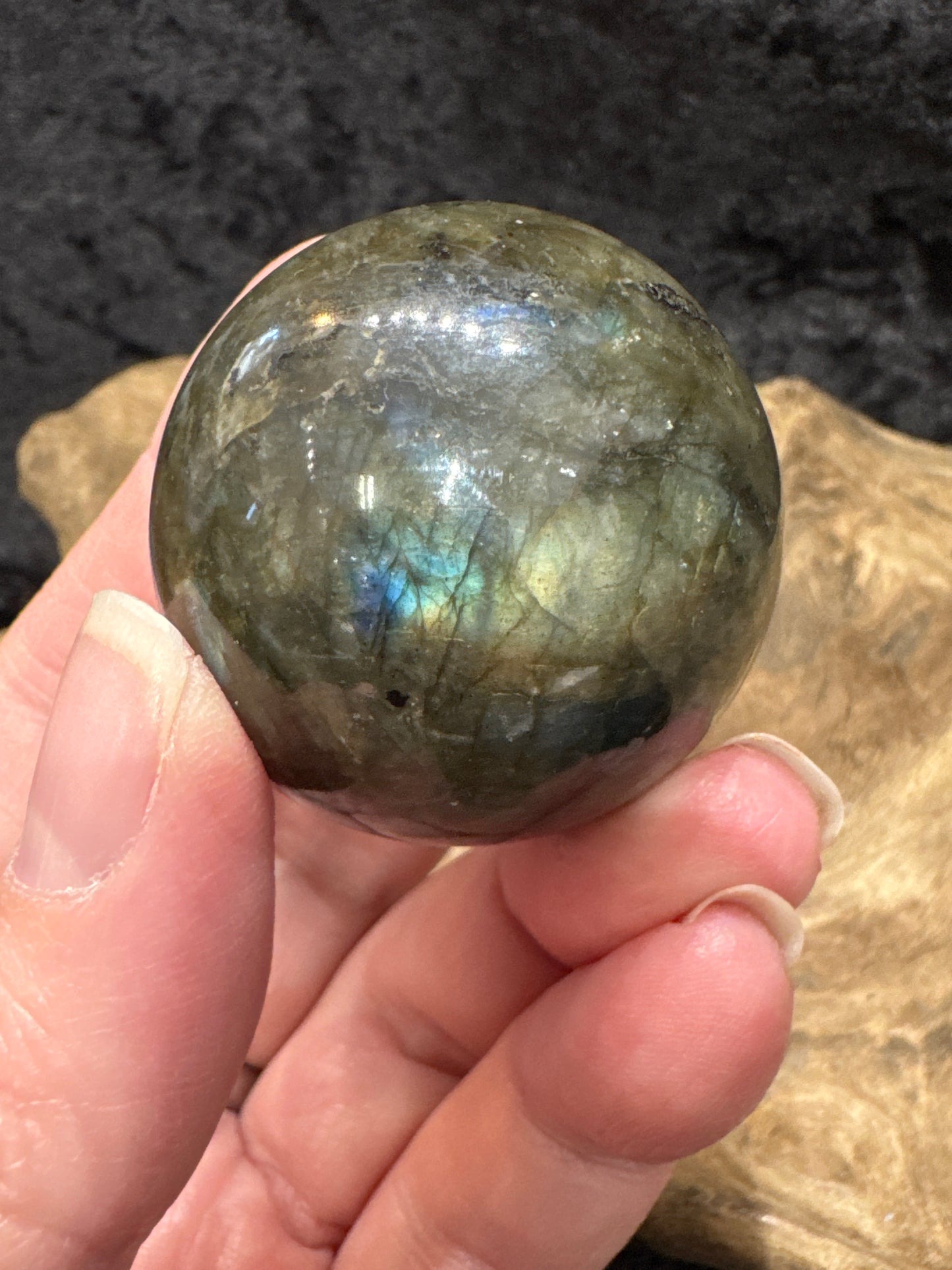 Labradorite sphere