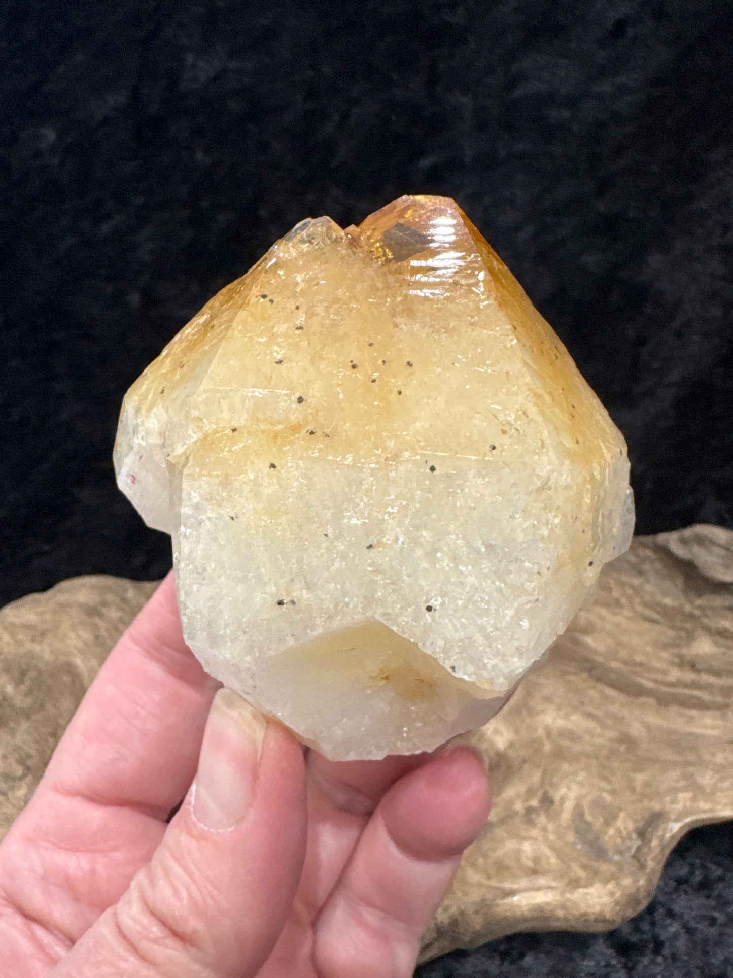 Citrine points & towers (heat treated Amethyst)