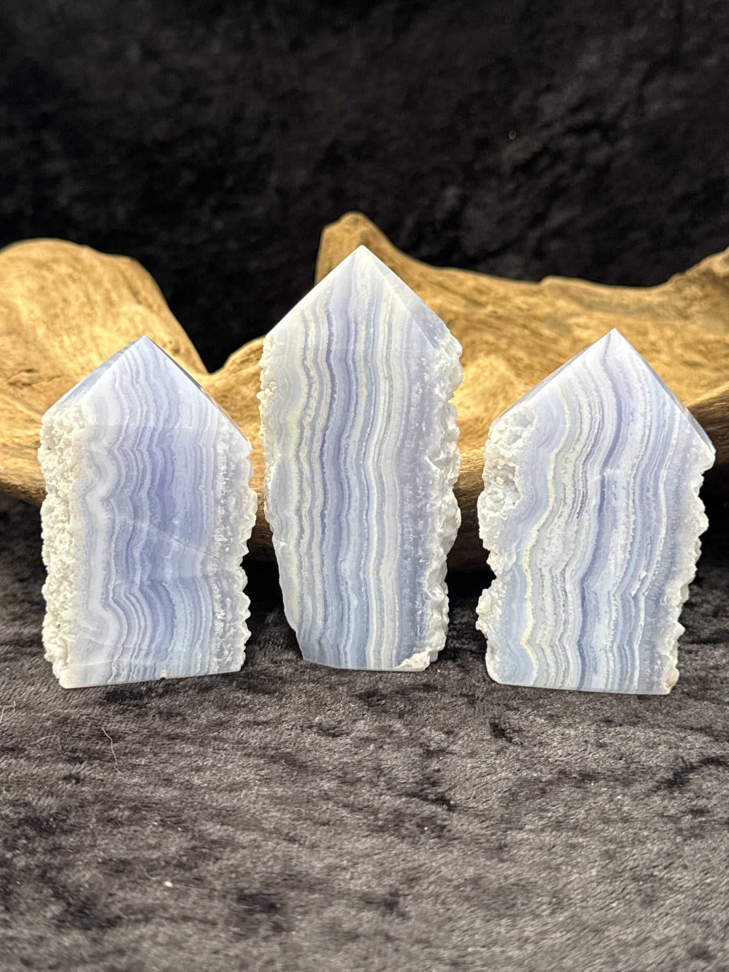 Blue Lace Agate tower - premium