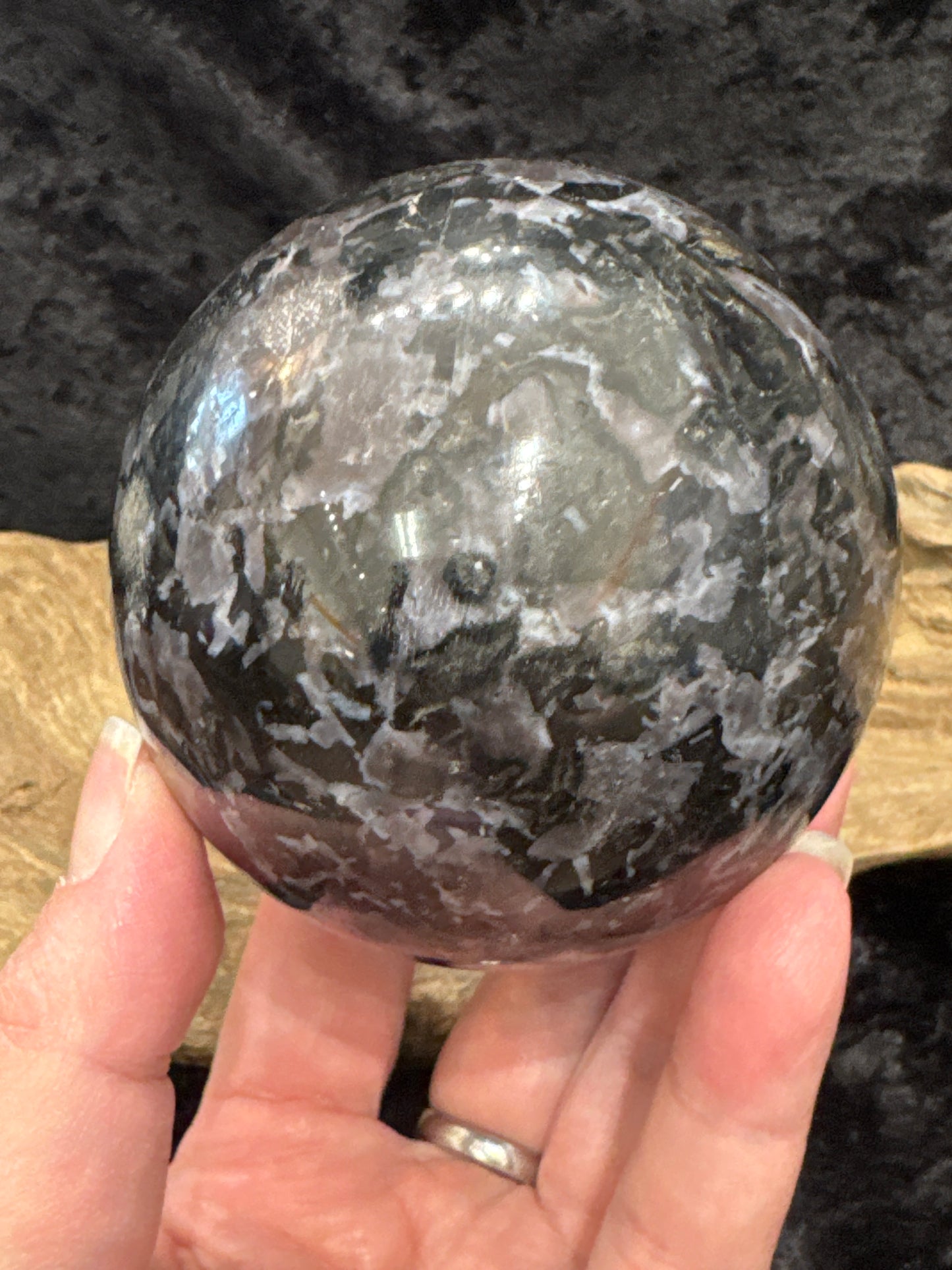 Indigo Gabbro (Mystic Merlinite) - sphere