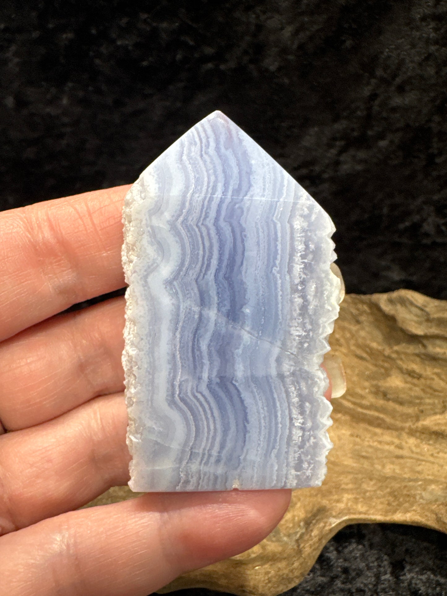 Blue Lace Agate tower - premium