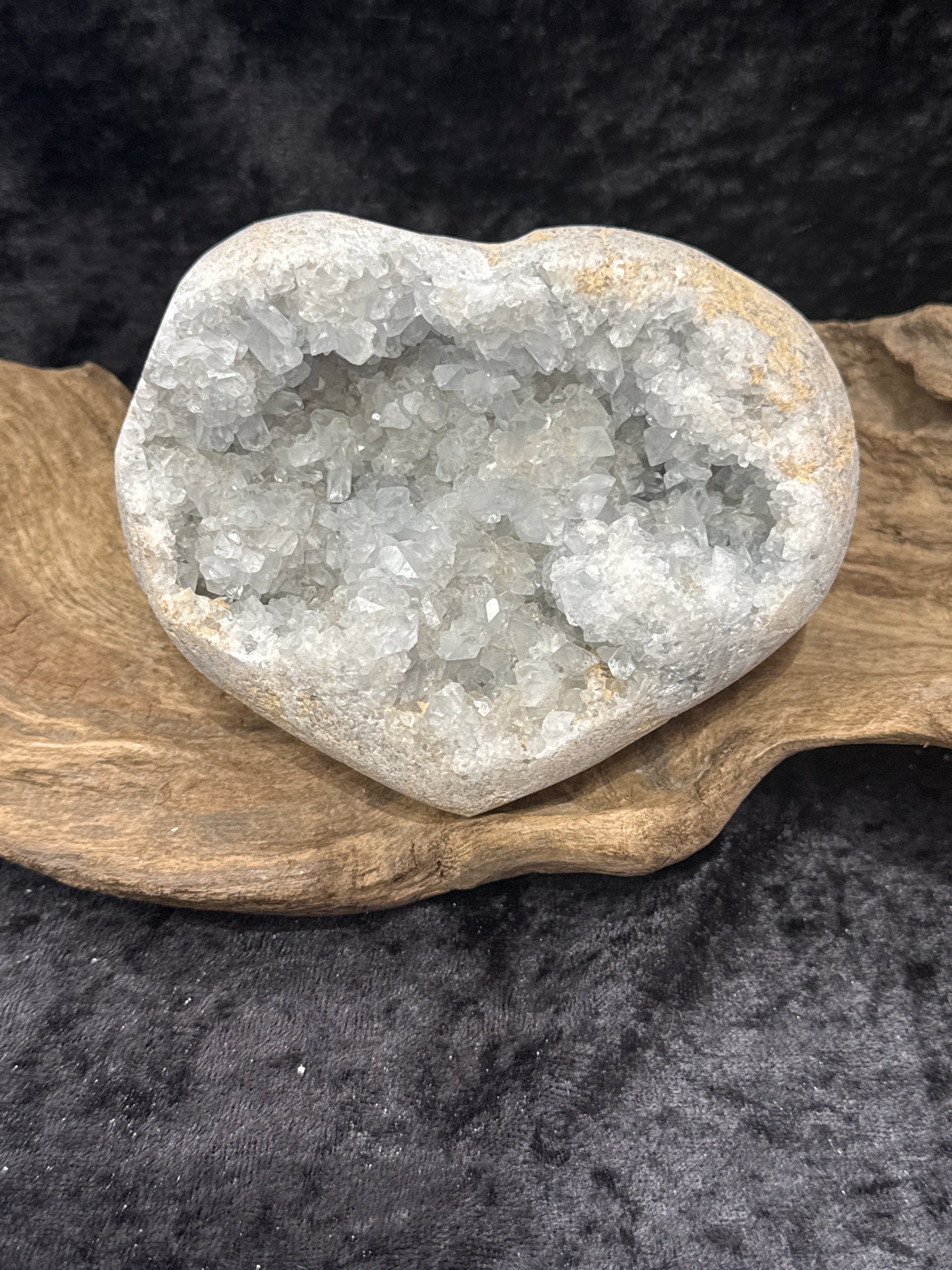 Celestite heart