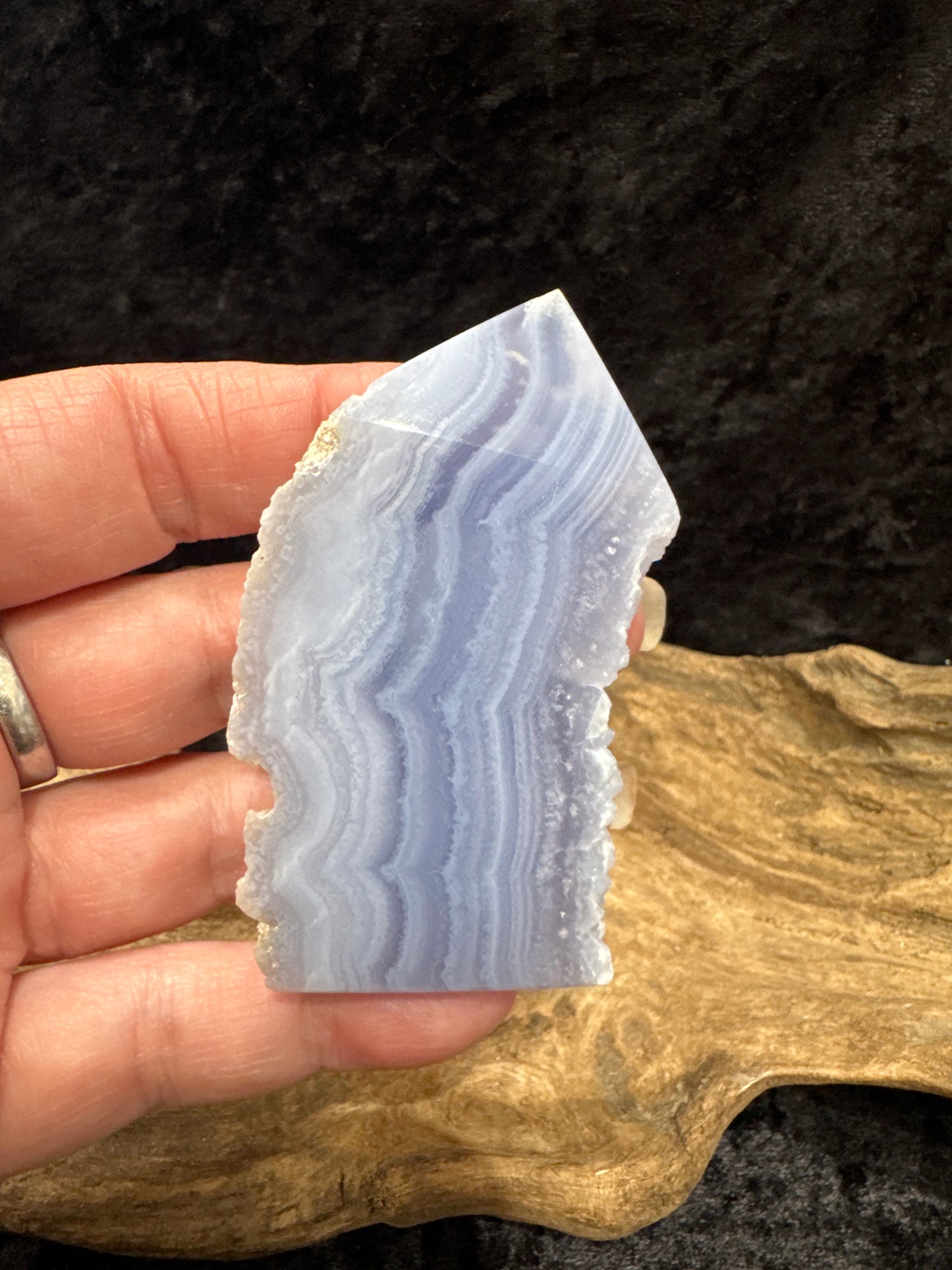 Blue Lace Agate tower - premium