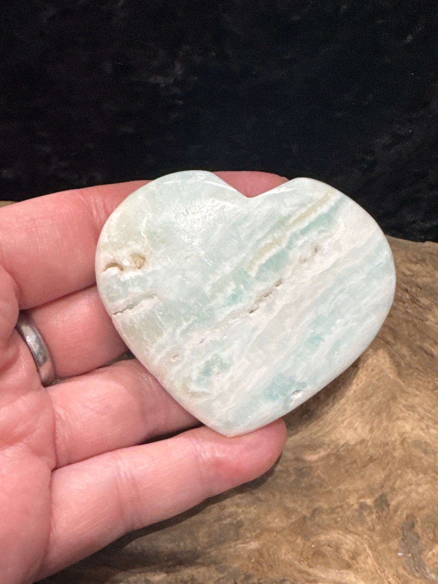 Caribbean Calcite Heart - Pakistan
