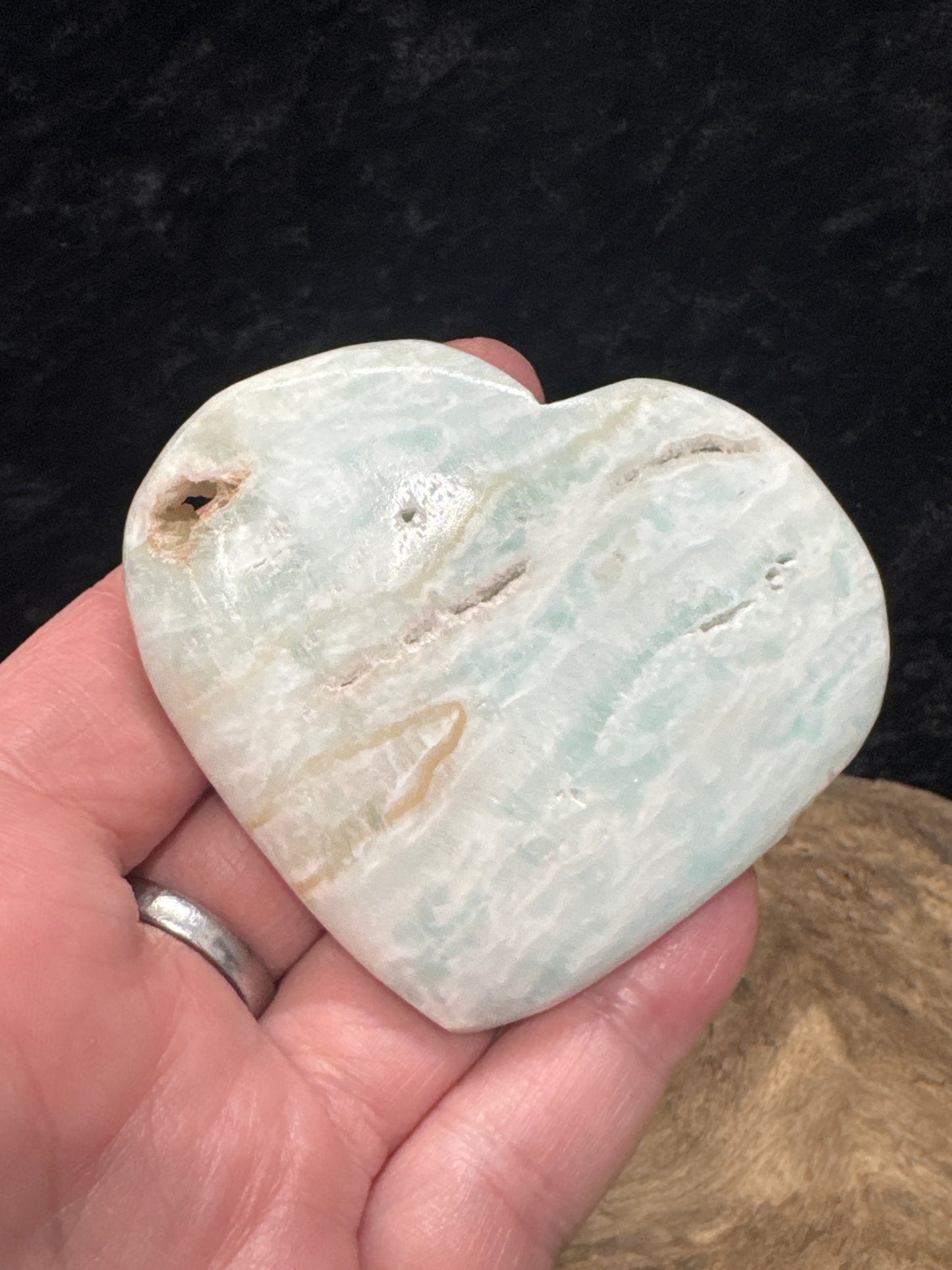 Caribbean Calcite Heart - Pakistan