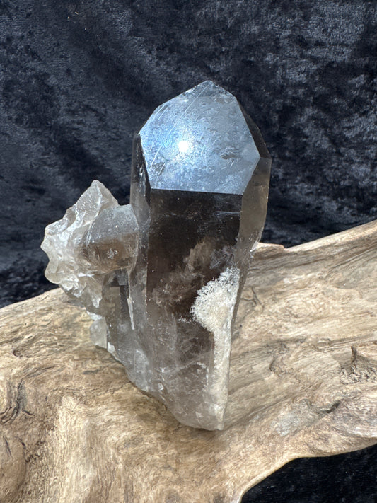 Smoky Quartz Channeler with Phantom Growth (Natural Formation)