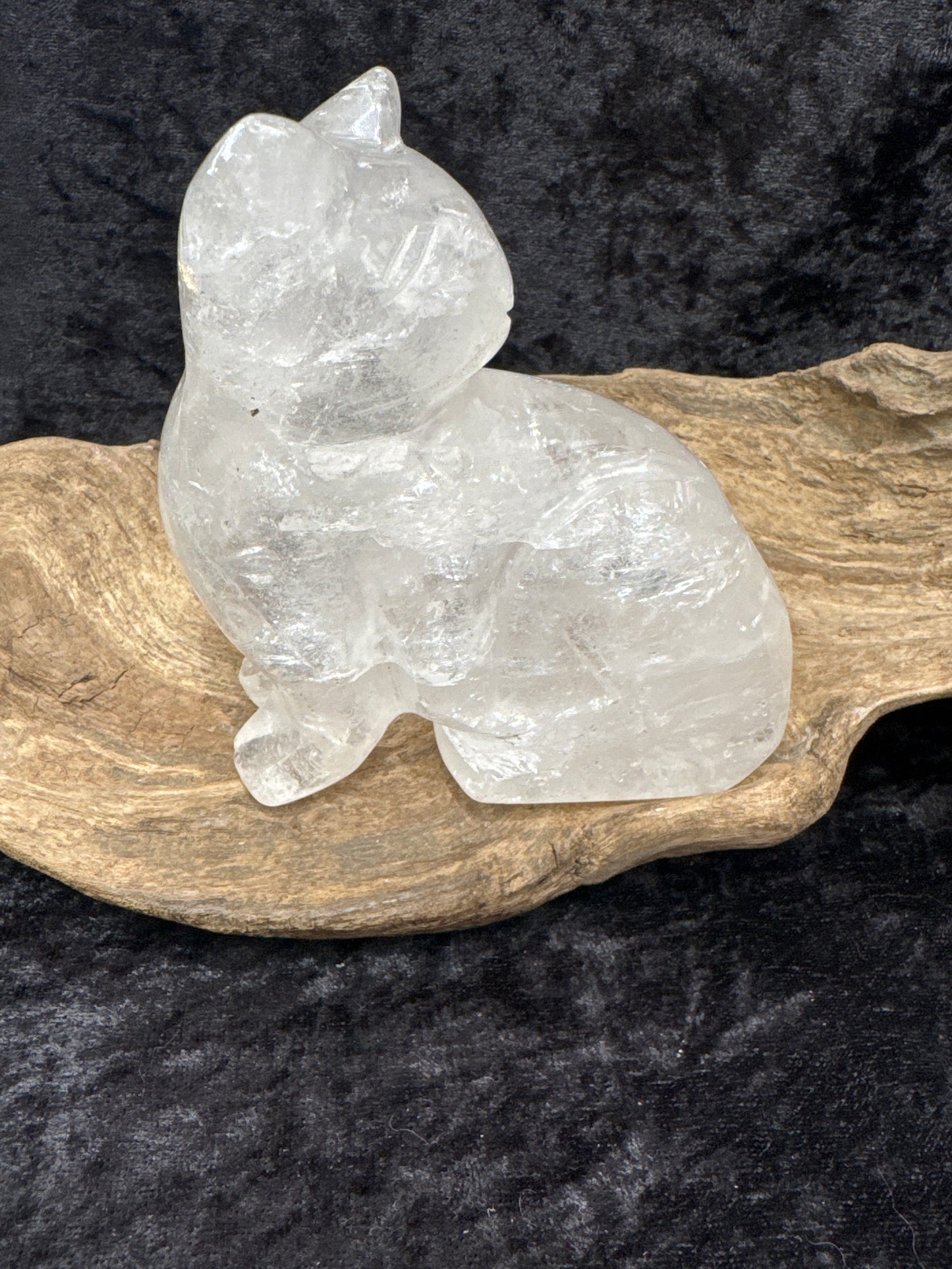 Quartz Cat Carving