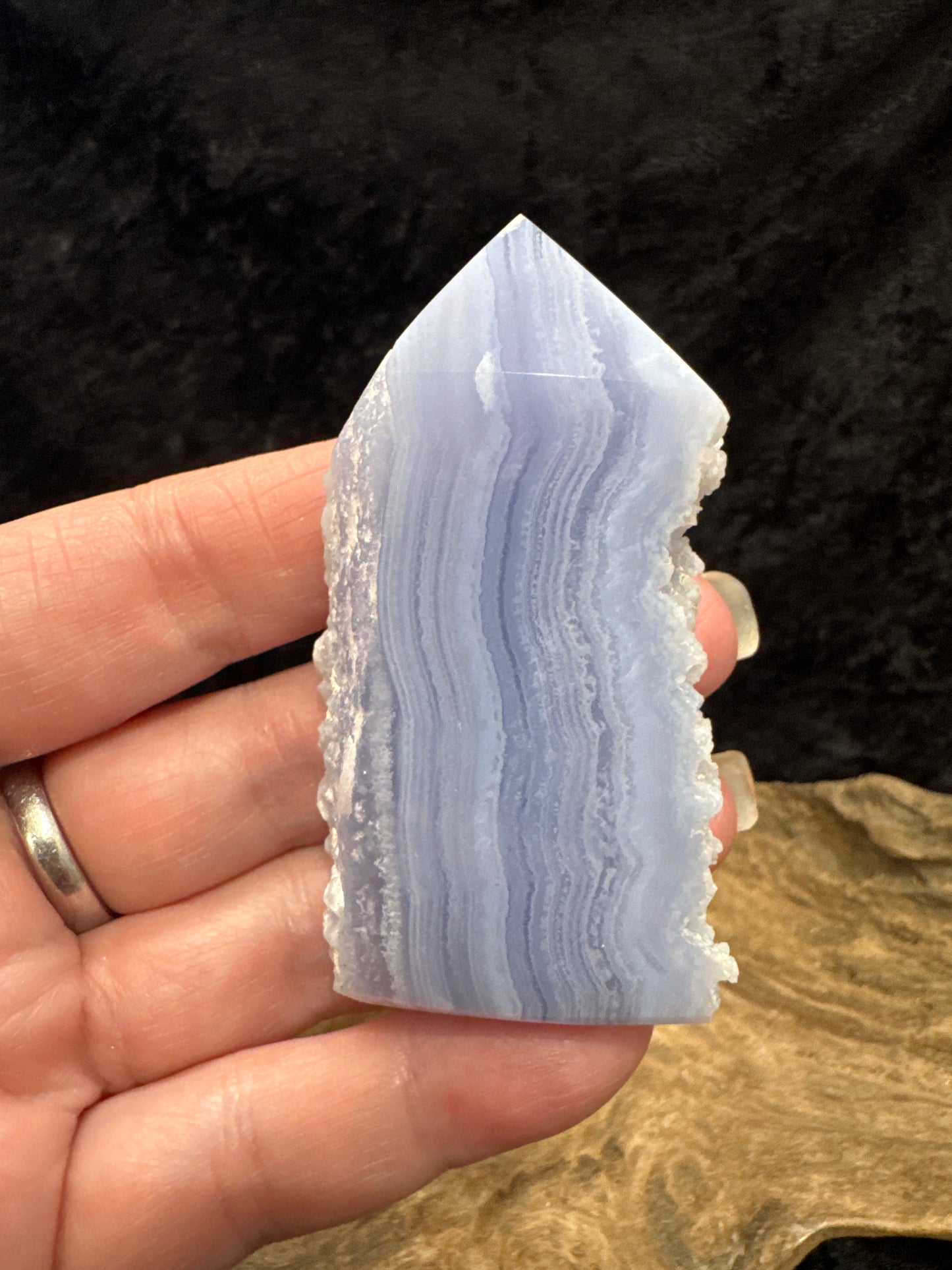 Blue Lace Agate tower - premium