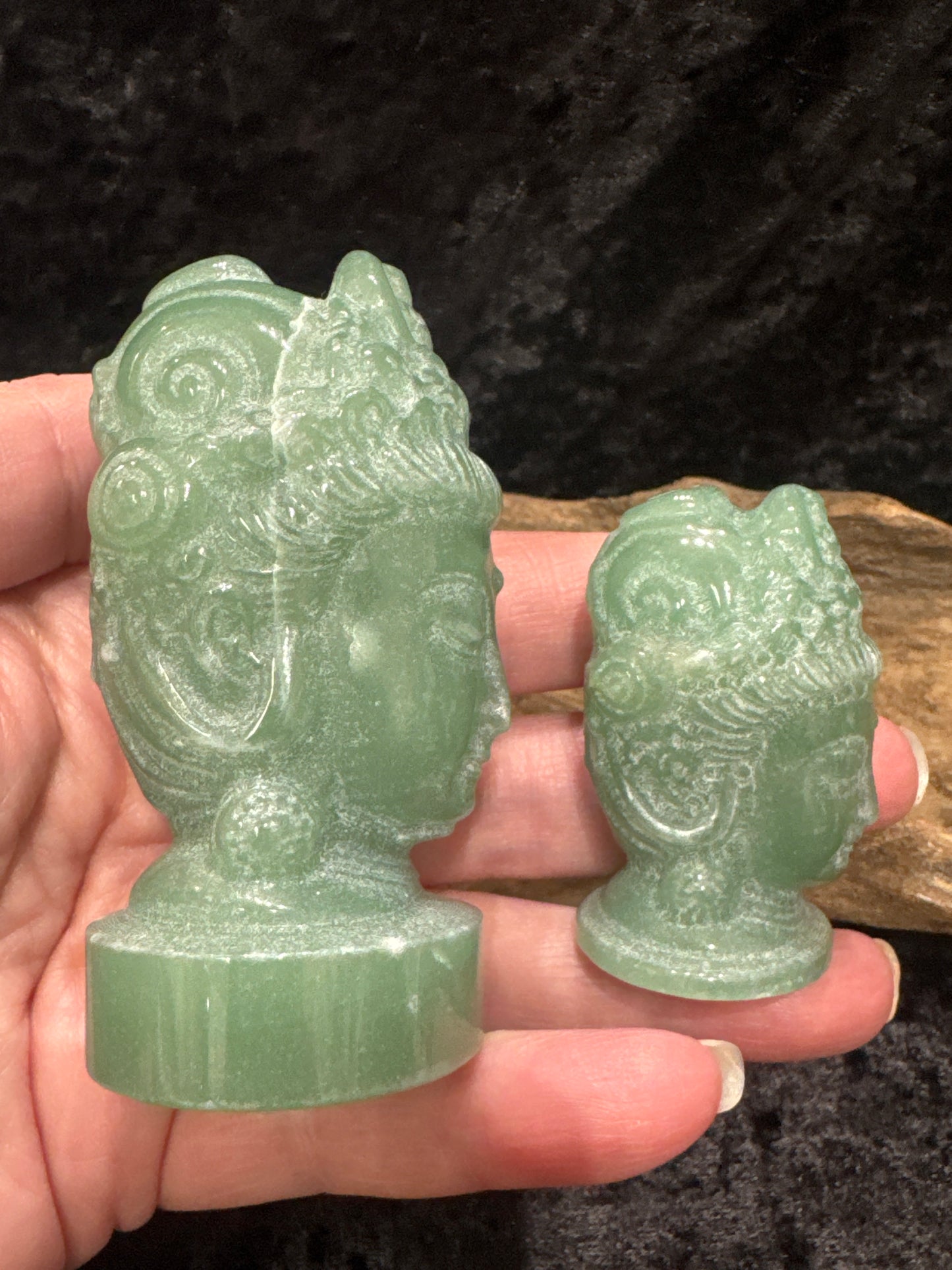 Green Aventurine Kuan Yin Carving