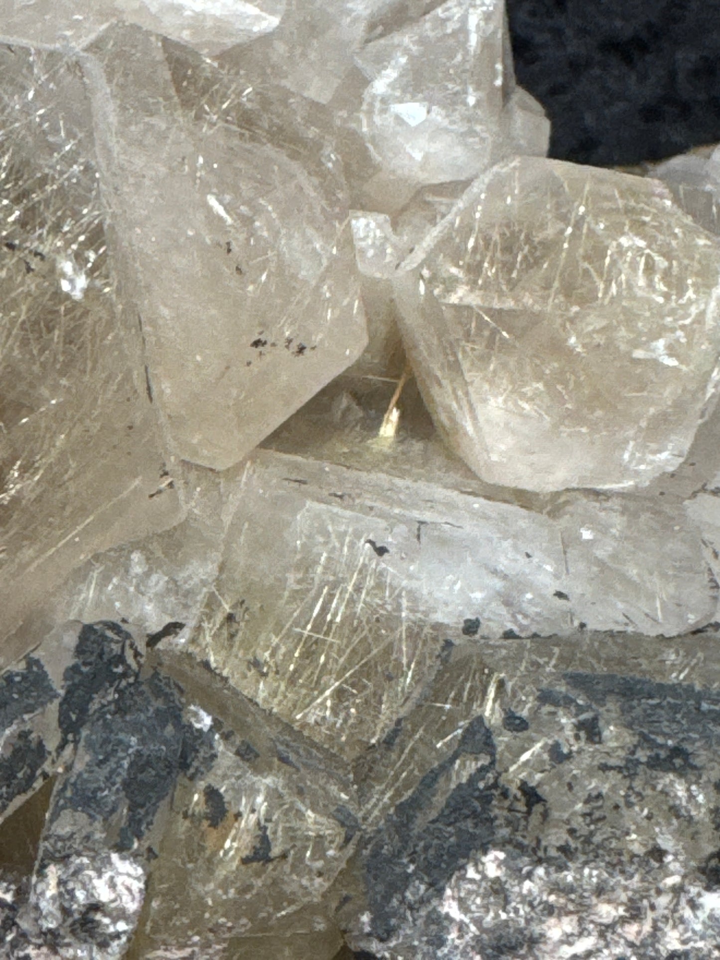 Rutilated Quartz cluster