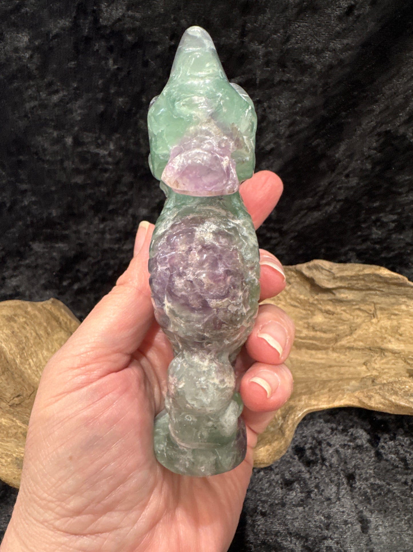 Fluorite seahorse