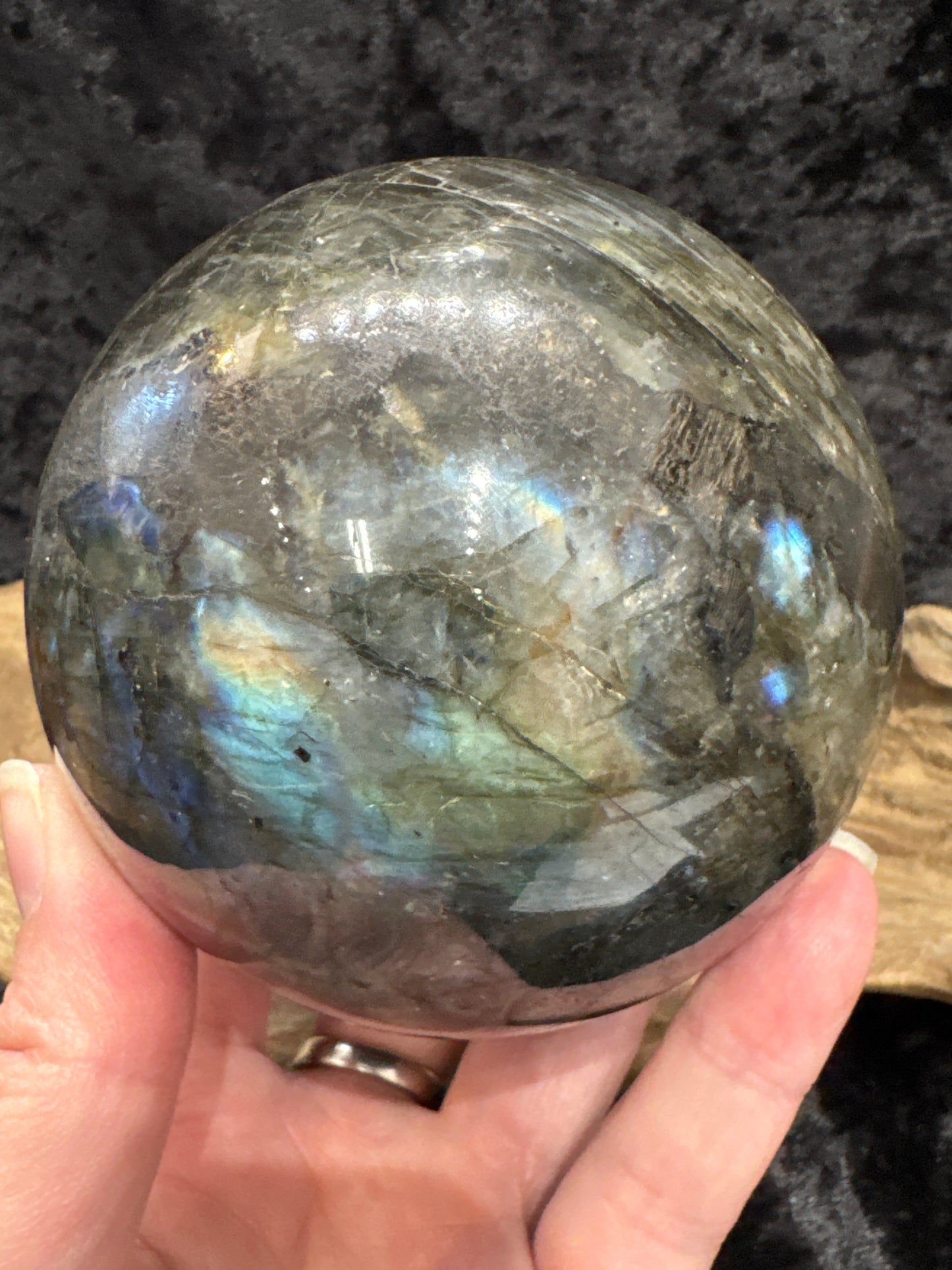 Labradorite sphere