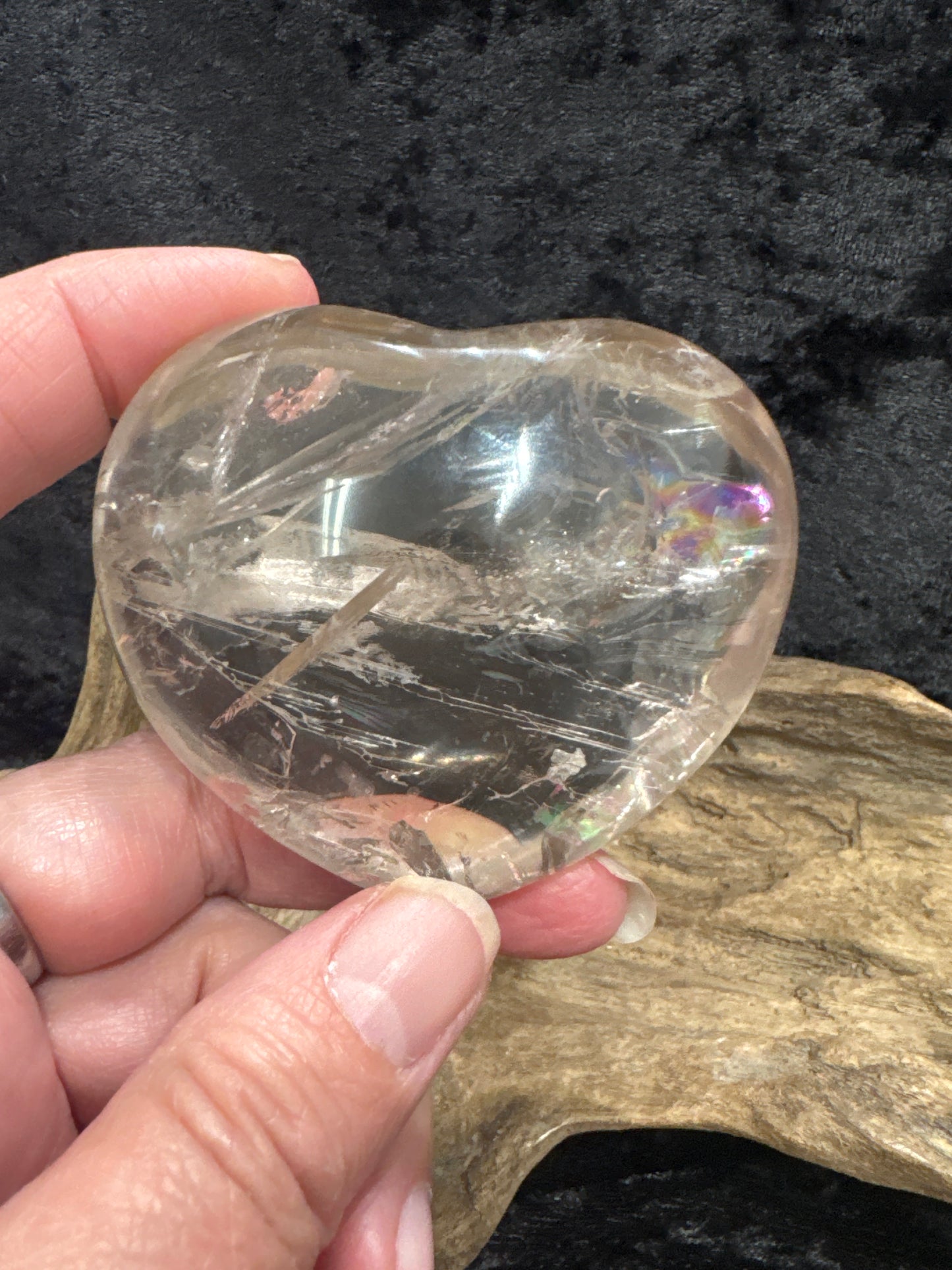 Smokey Quartz hearts