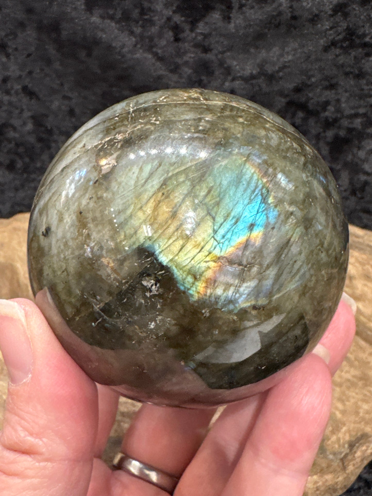 Labradorite sphere