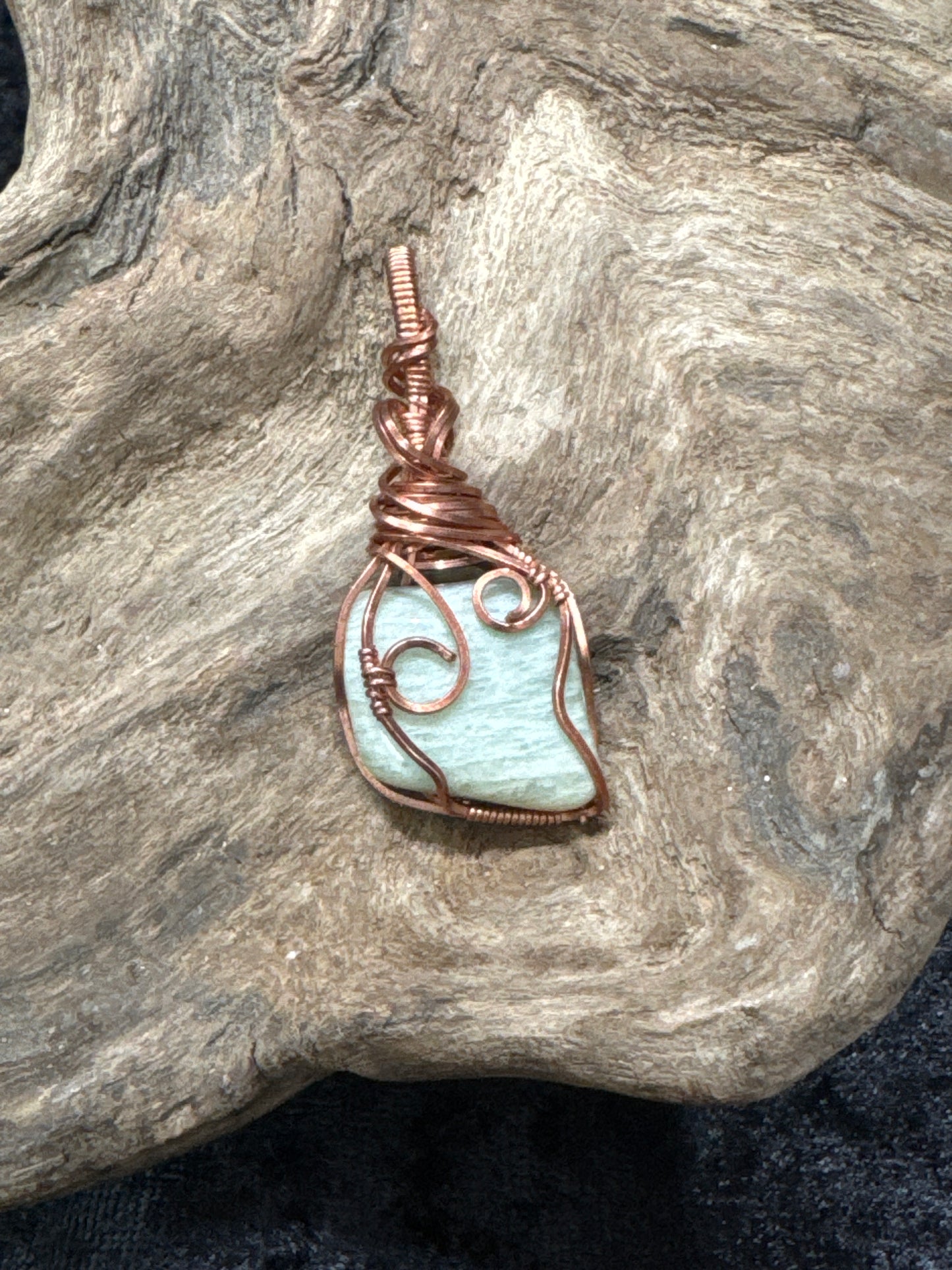 Amazonite wire wrap