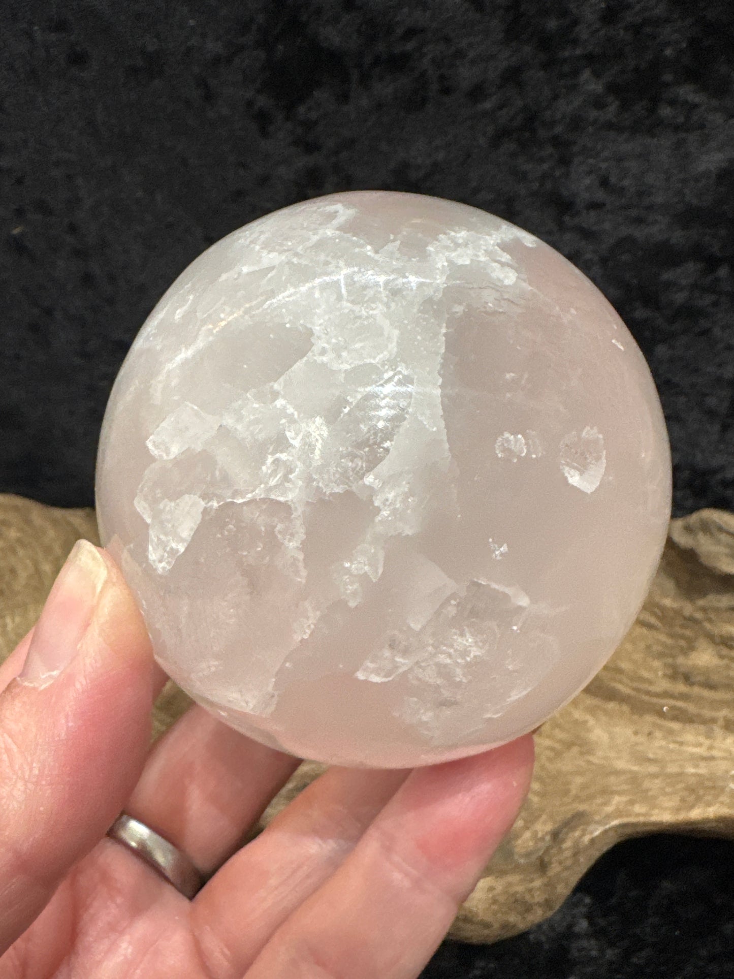 Selenite sphere