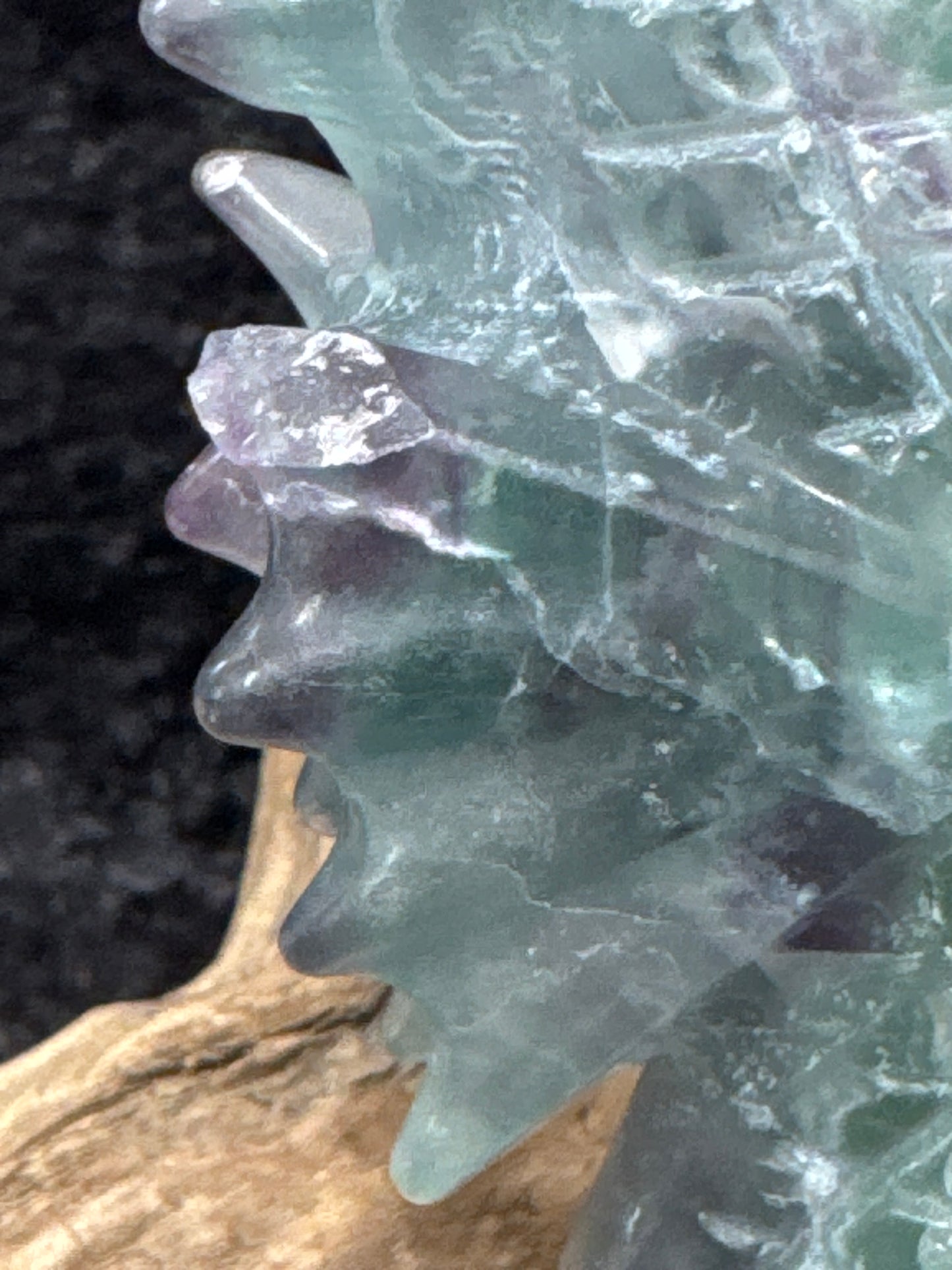 Fluorite seahorse