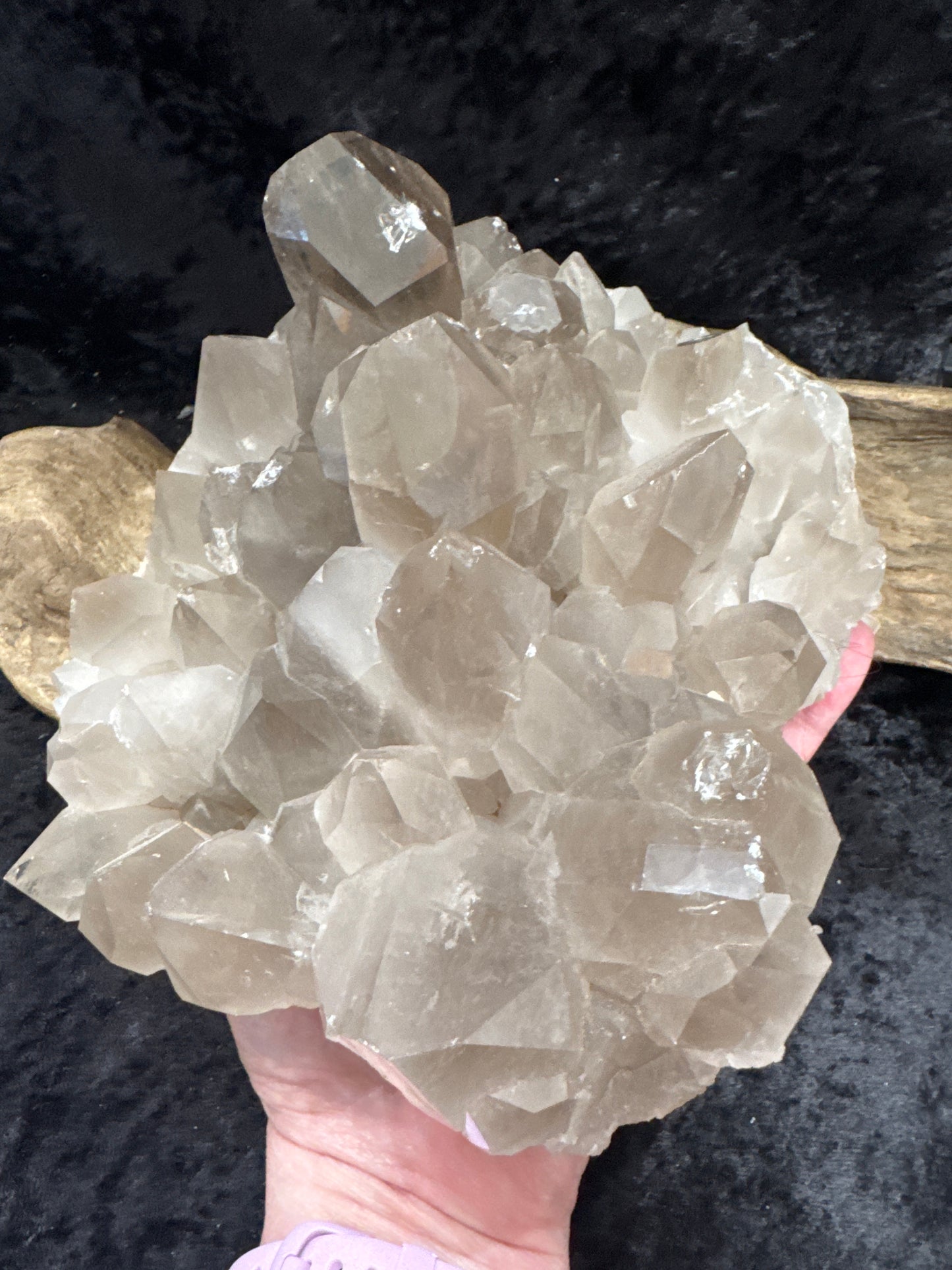 Smoky Quartz cluster - Statement Piece