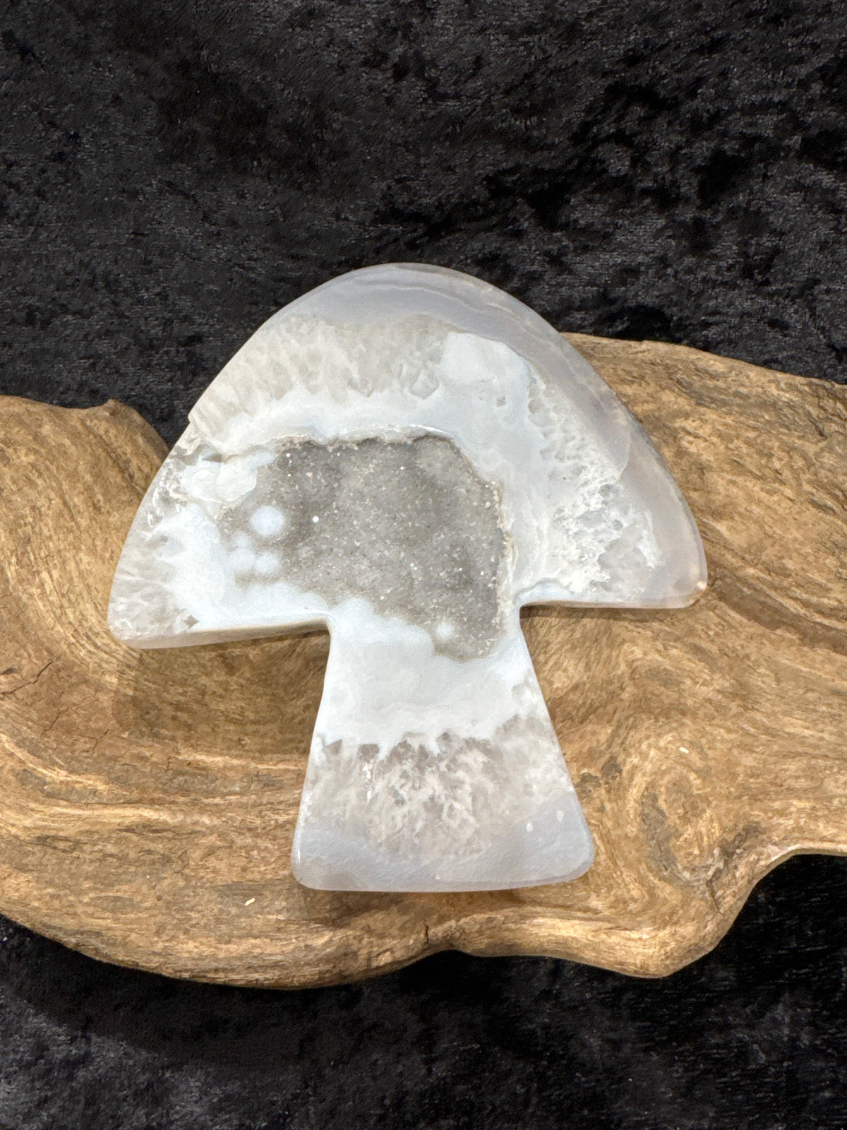 Druzy Agate Mushroom