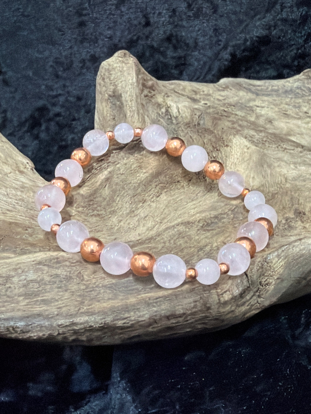 Gemstone and copper bracelets
