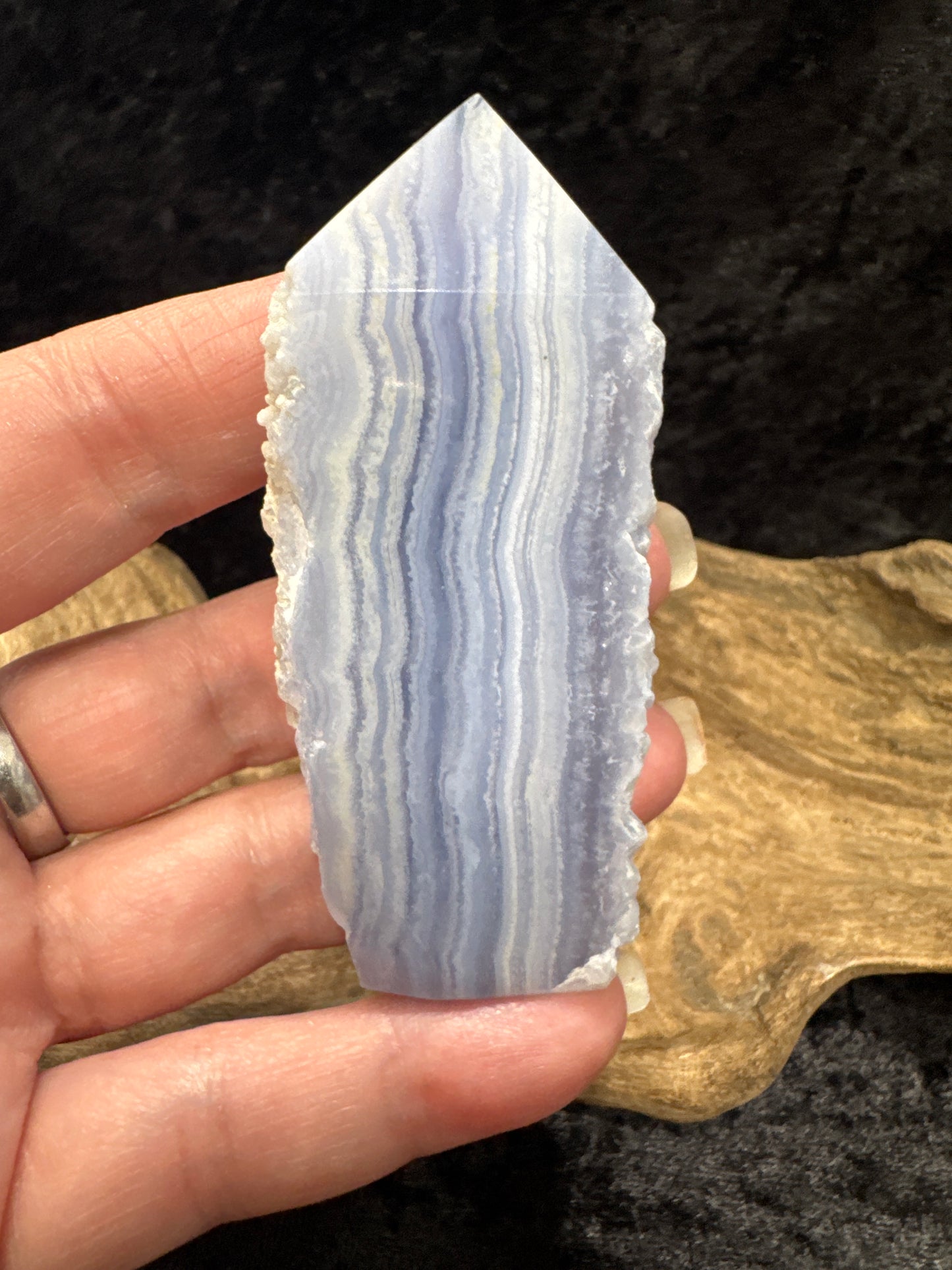 Blue Lace Agate tower - premium
