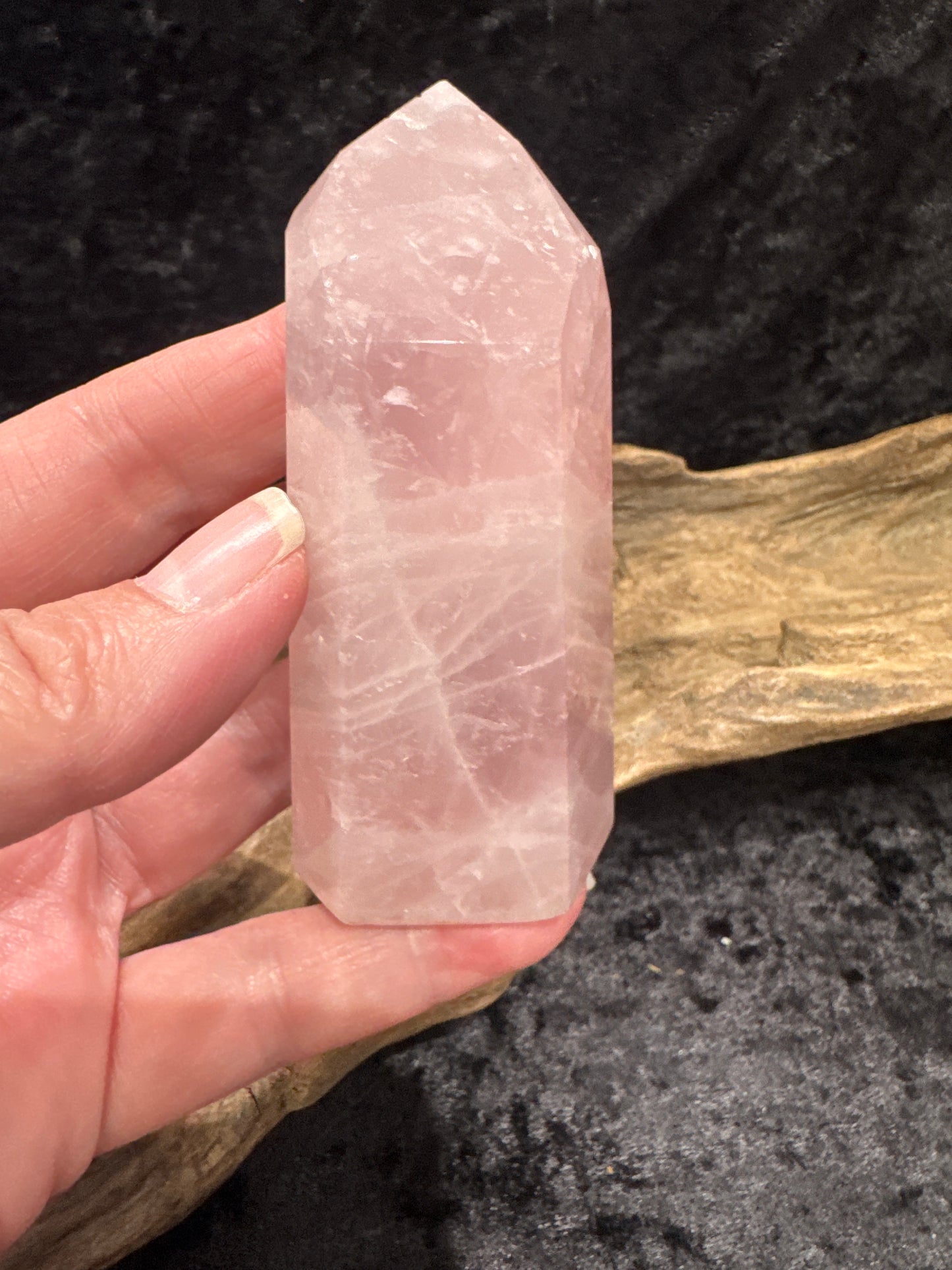 Rose quartz tower