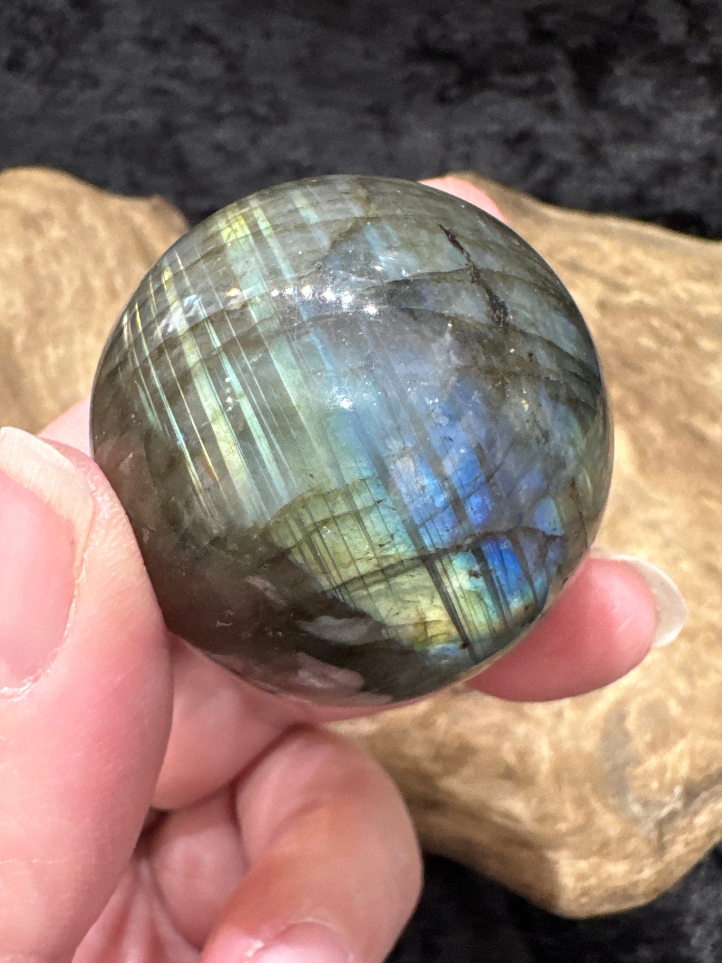 Labradorite sphere