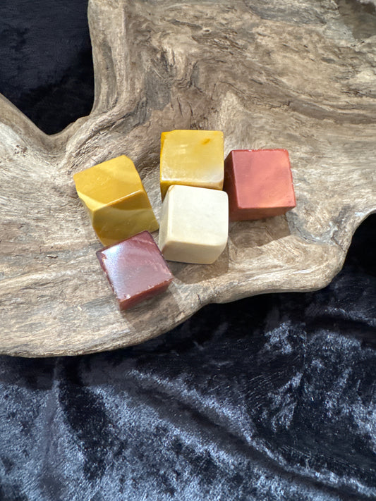 Mookaite cube