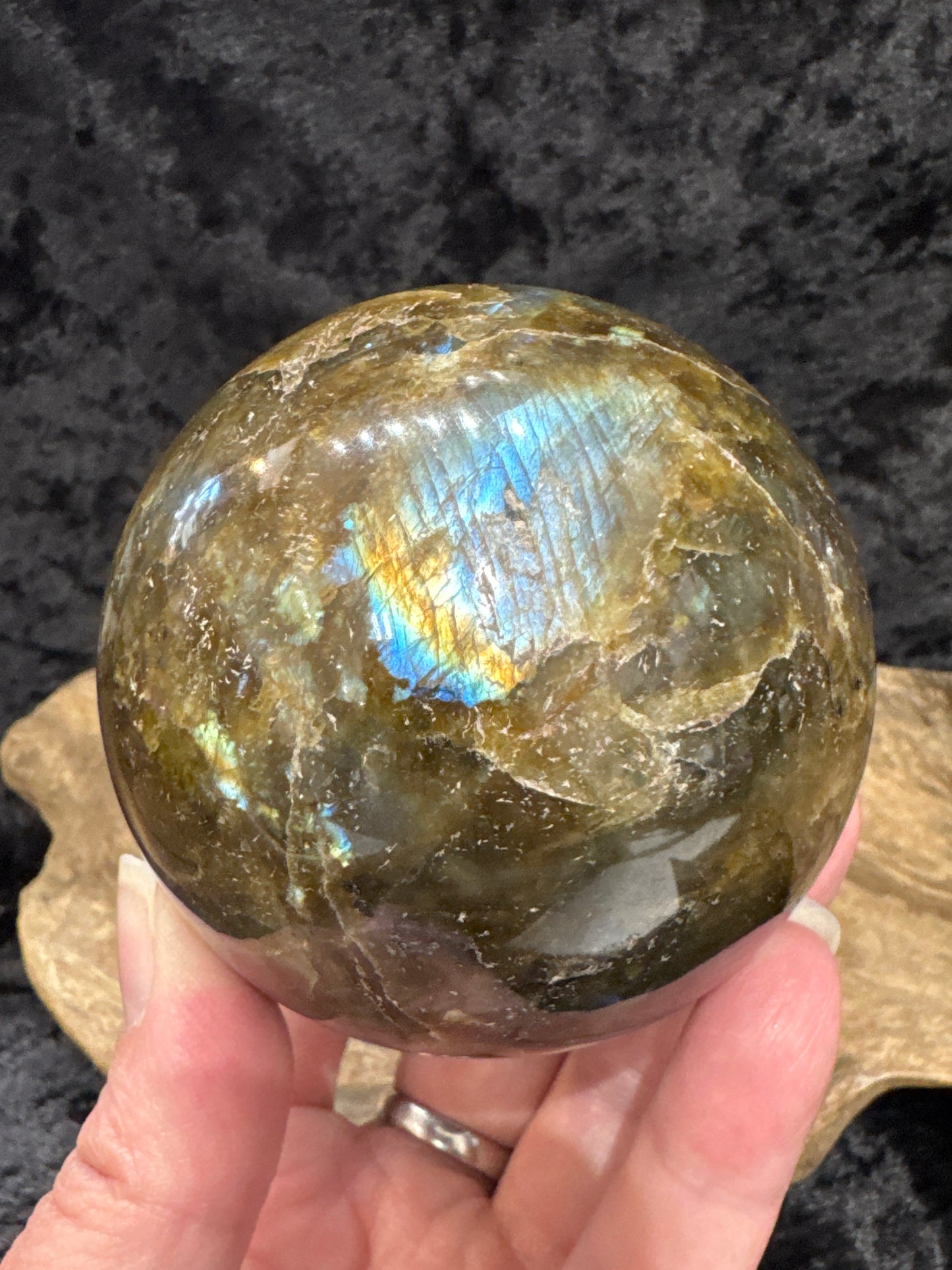 Labradorite sphere