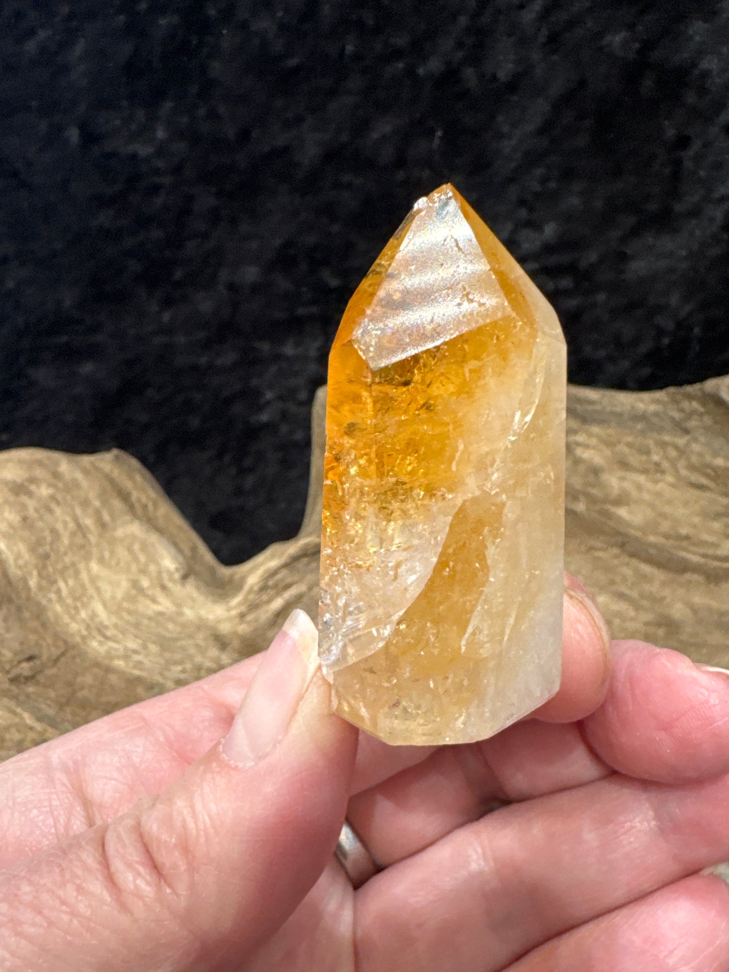 Citrine points & towers (heat treated Amethyst)