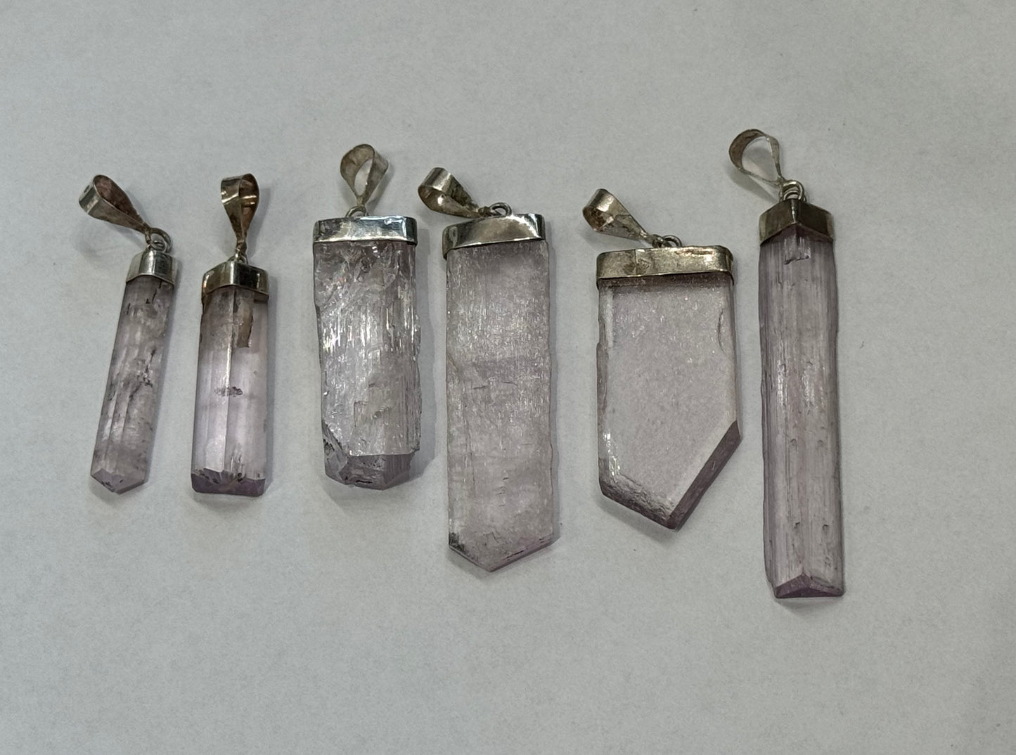 Kunzite pendants