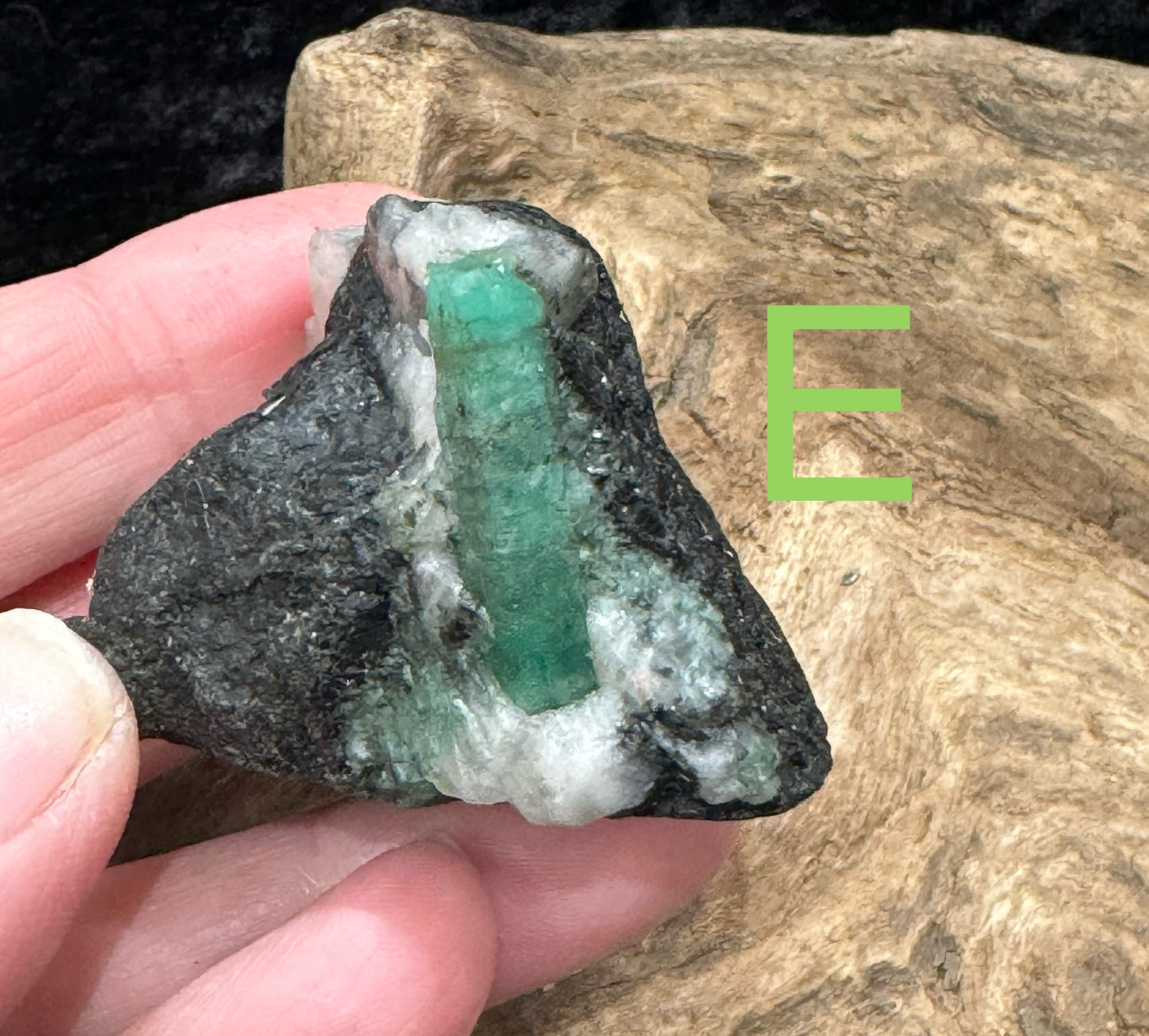 Raw/rough Emerald