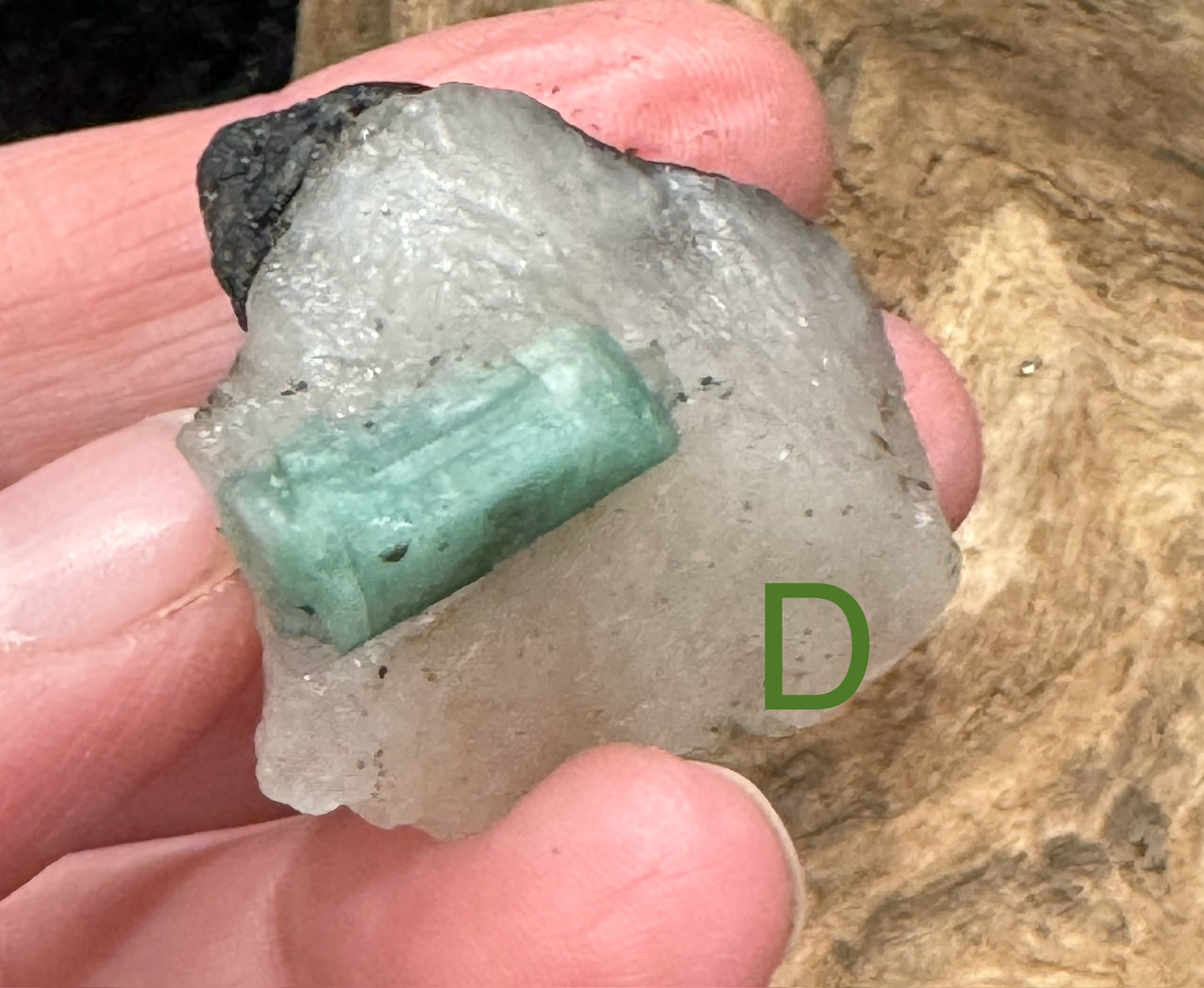 Raw/rough Emerald