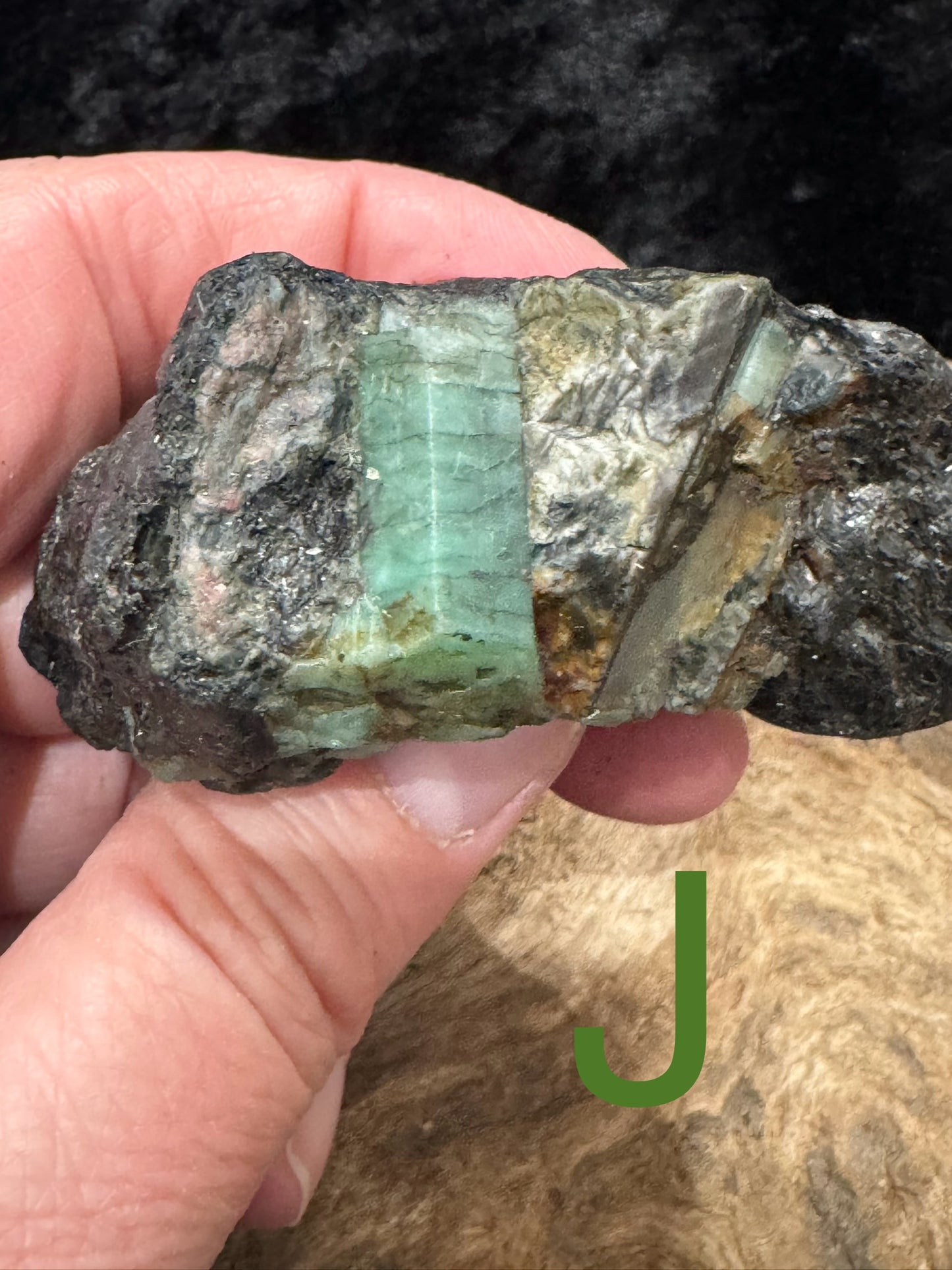 Raw/rough Emerald