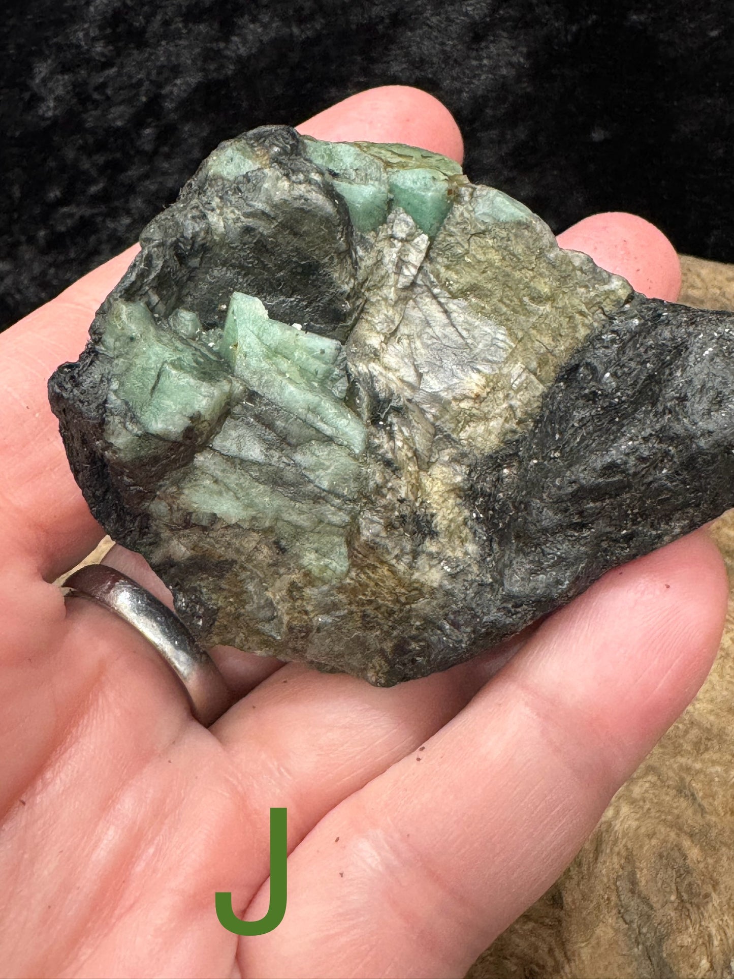 Raw/rough Emerald