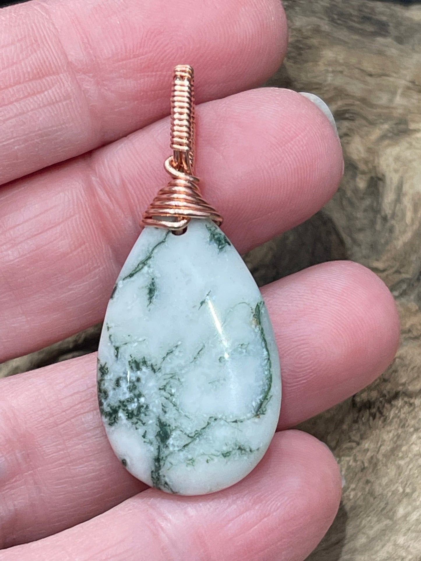 Tree Agate pendant - I am one with nature