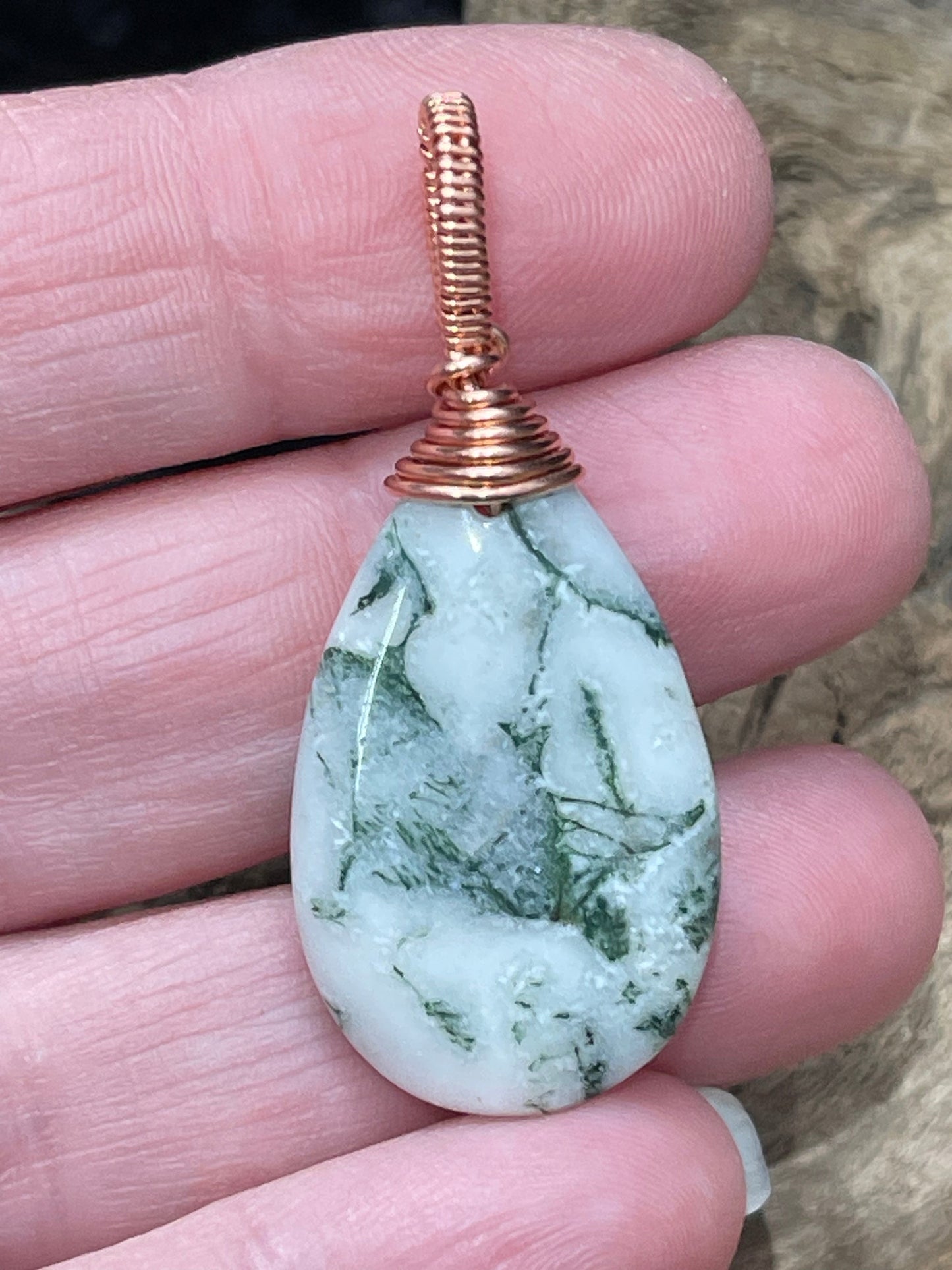 Tree Agate pendant - I am one with nature