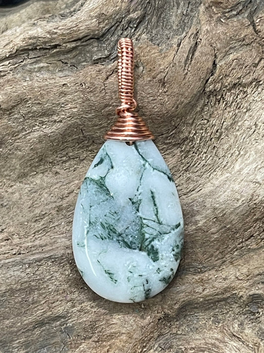 Tree Agate pendant - I am one with nature